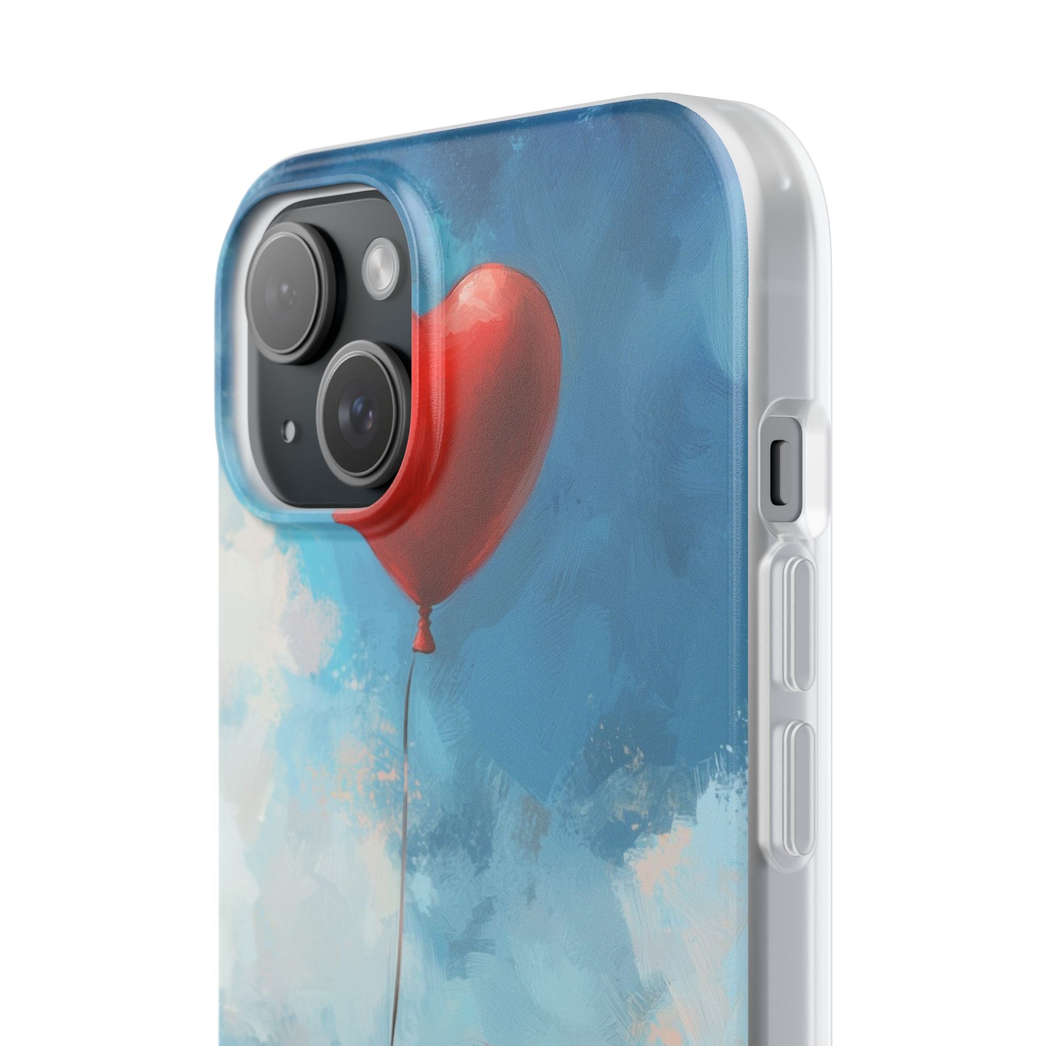 Crimson Heart Sky · Soft Coque de téléphone pour iPhone