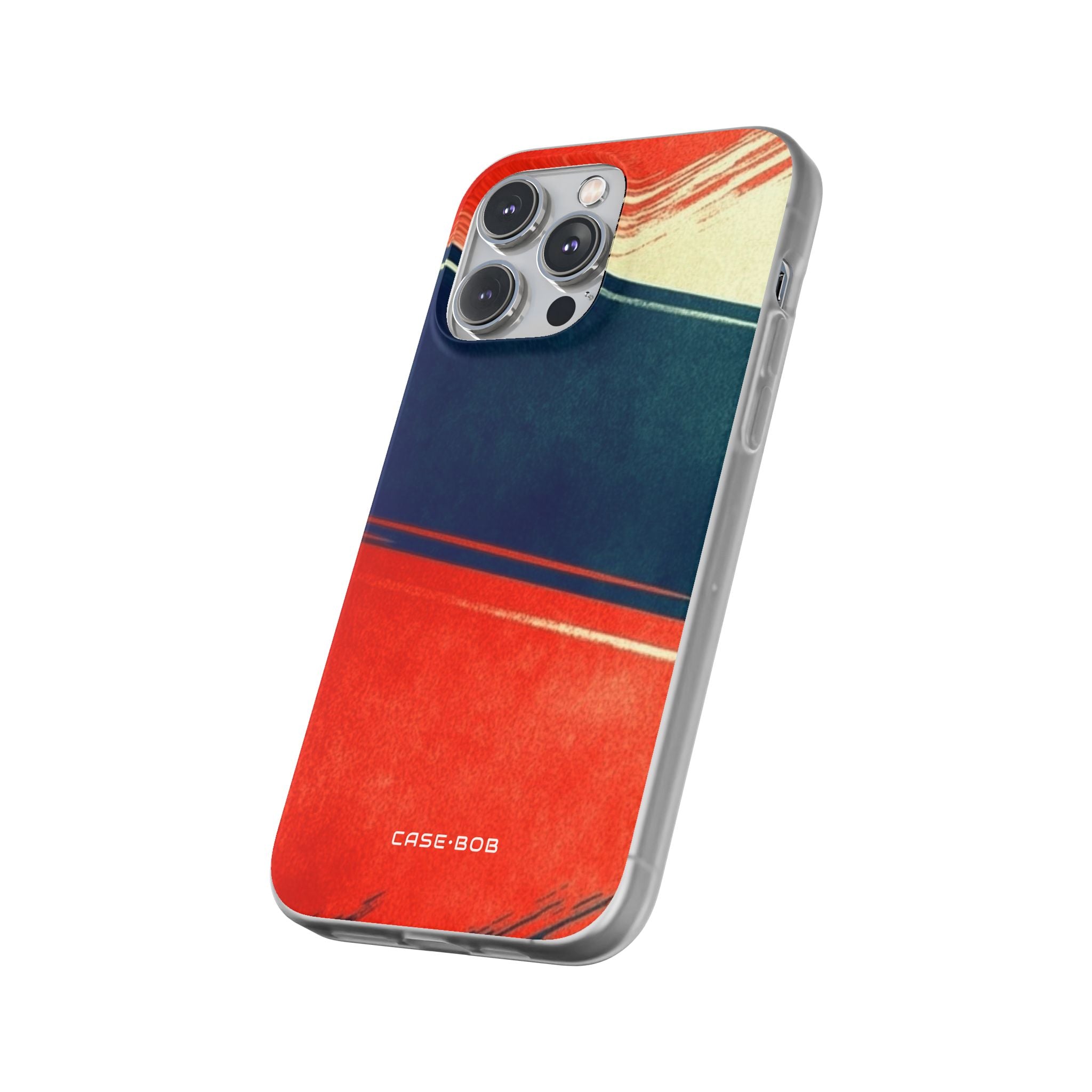 Blue Diagonal Motion iPhone 14 Pro Max Case - Soft