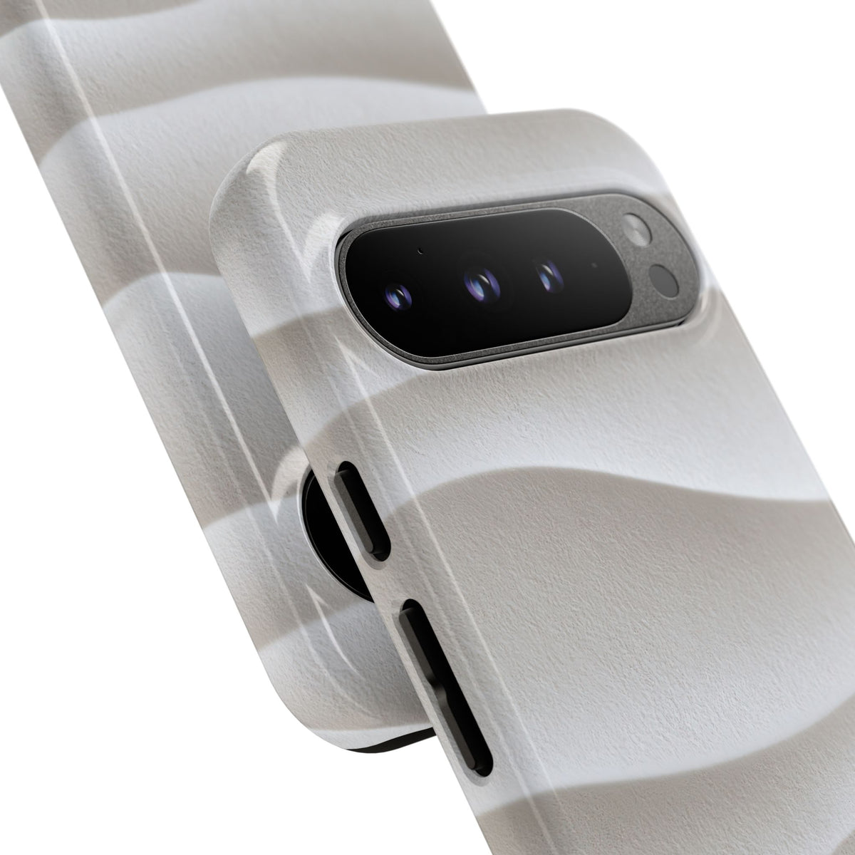 Sculpted Dune Relief · Tough Phone Case for Pixel · White