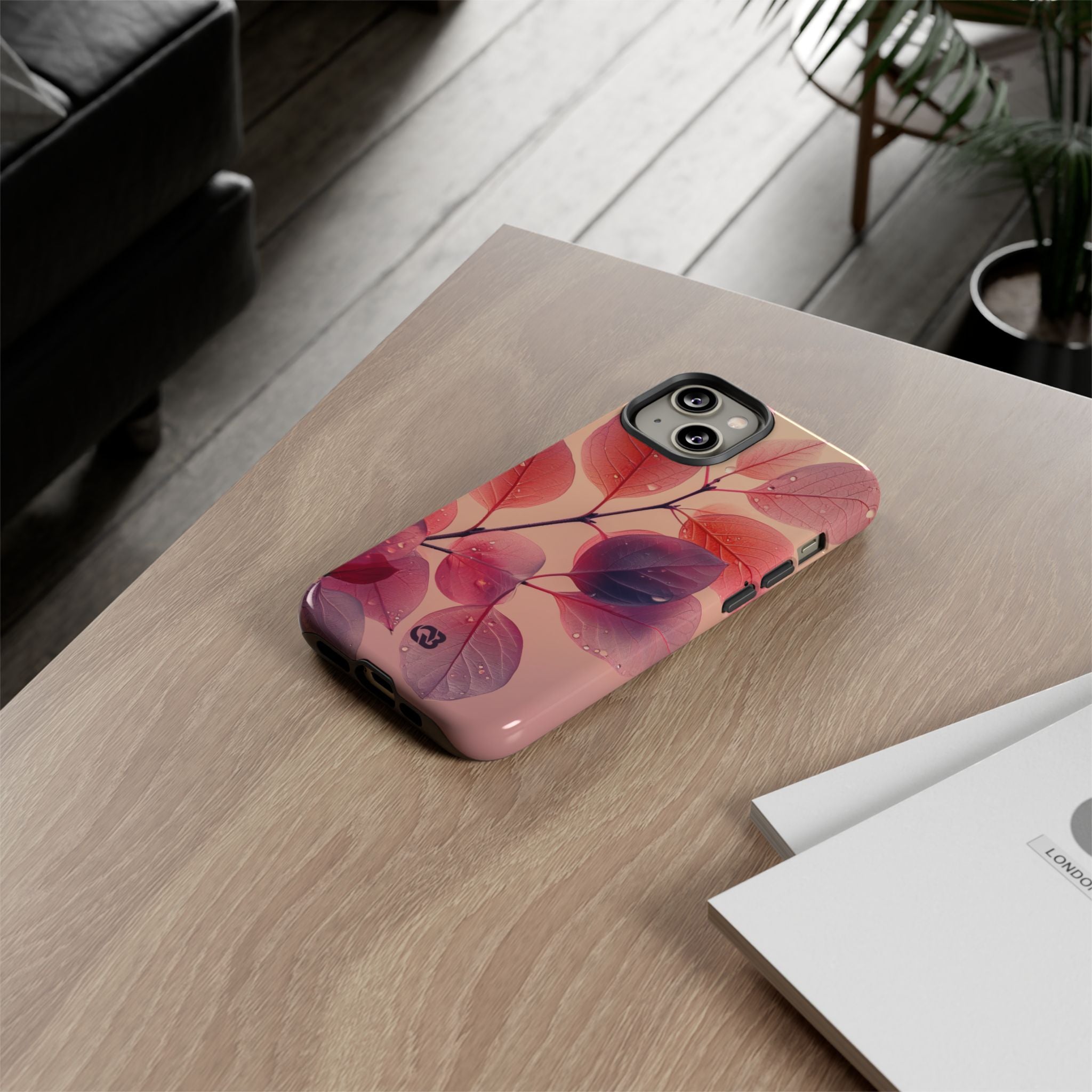 Dewy Magenta Foliage · Tough Phone Case for iPhone