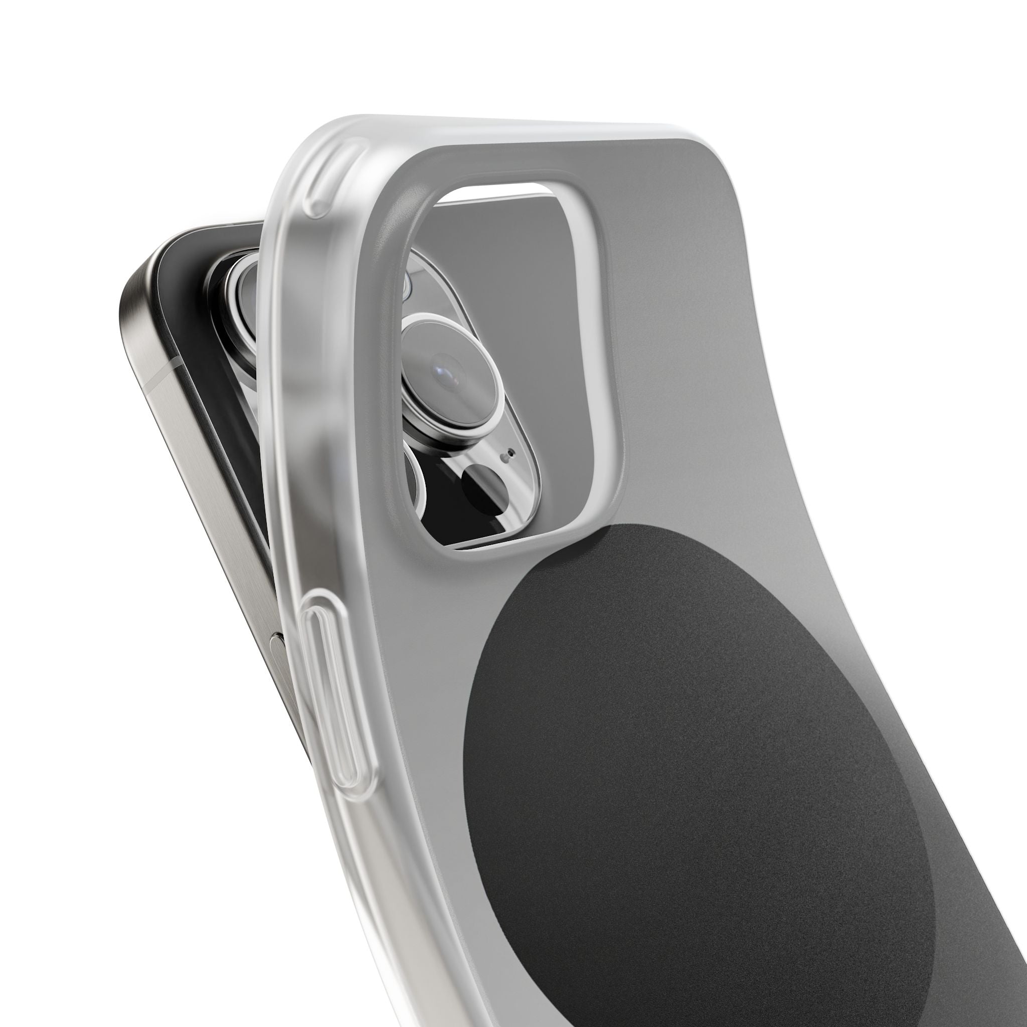 Grey Lite Phone Case for iPhone - Matte Onyx Sphere