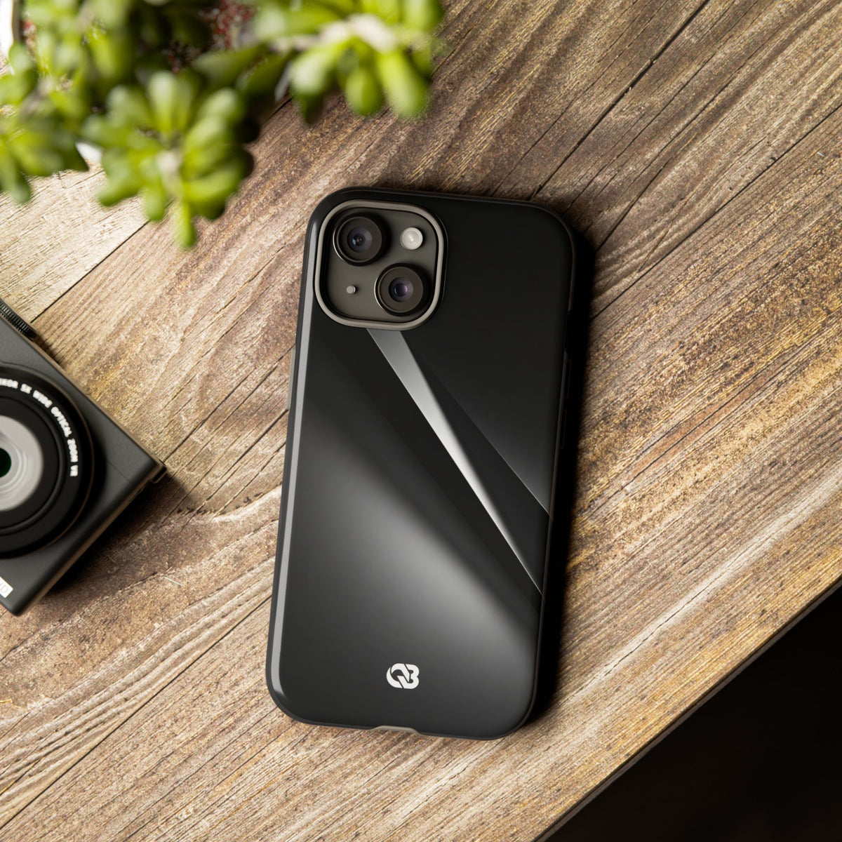 Obsidian Ridge · Tough Phone Case for iPhone · Black