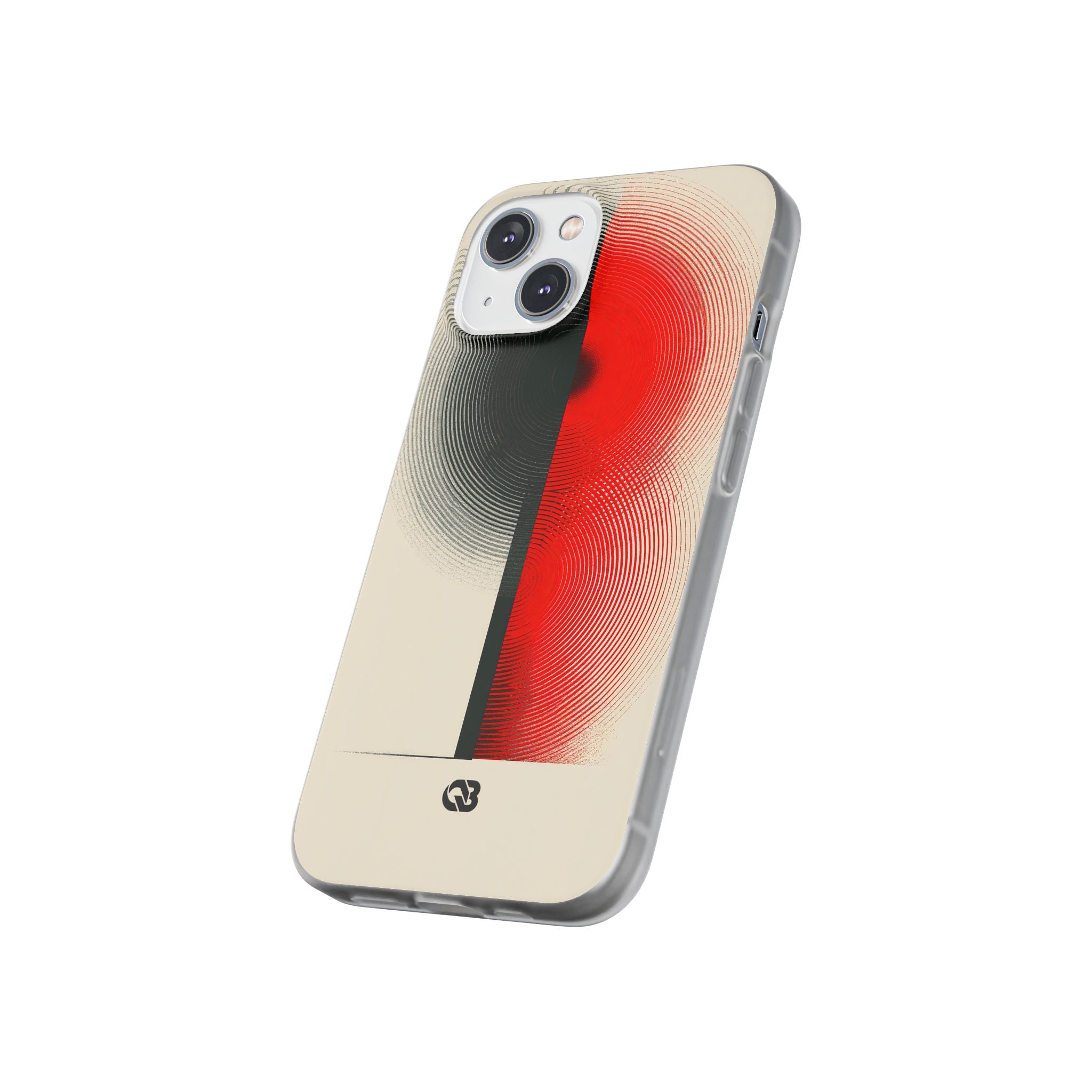 Red Lite Phone Case for iPhone - Split Signal Red