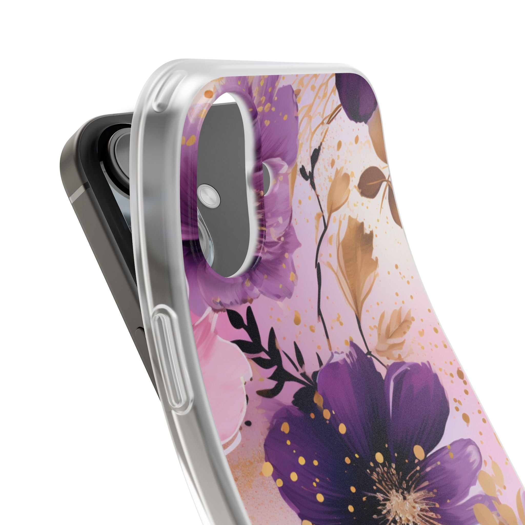 Gilded Violet Bloom · Soft Handyhülle für iPhone