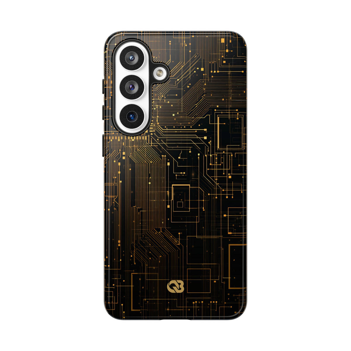Gold Tough Phone Case for Samsung - Amber Core Mainframe