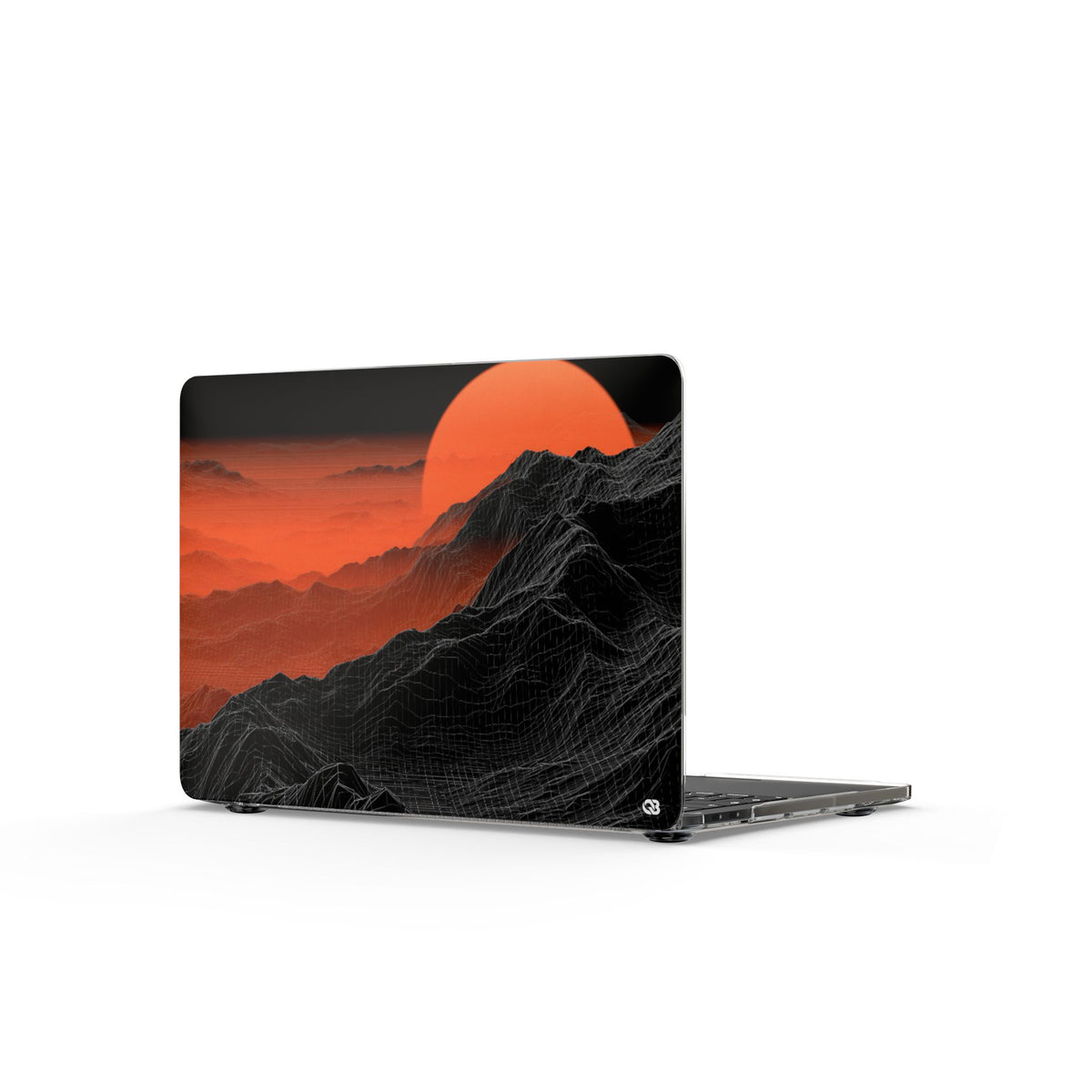 Solar Ridge Mesh · Clear Hard Case for MacBook · Black