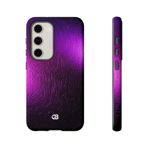 Violet Cyber Circuit · Tough Phone Case for Samsung · Purple