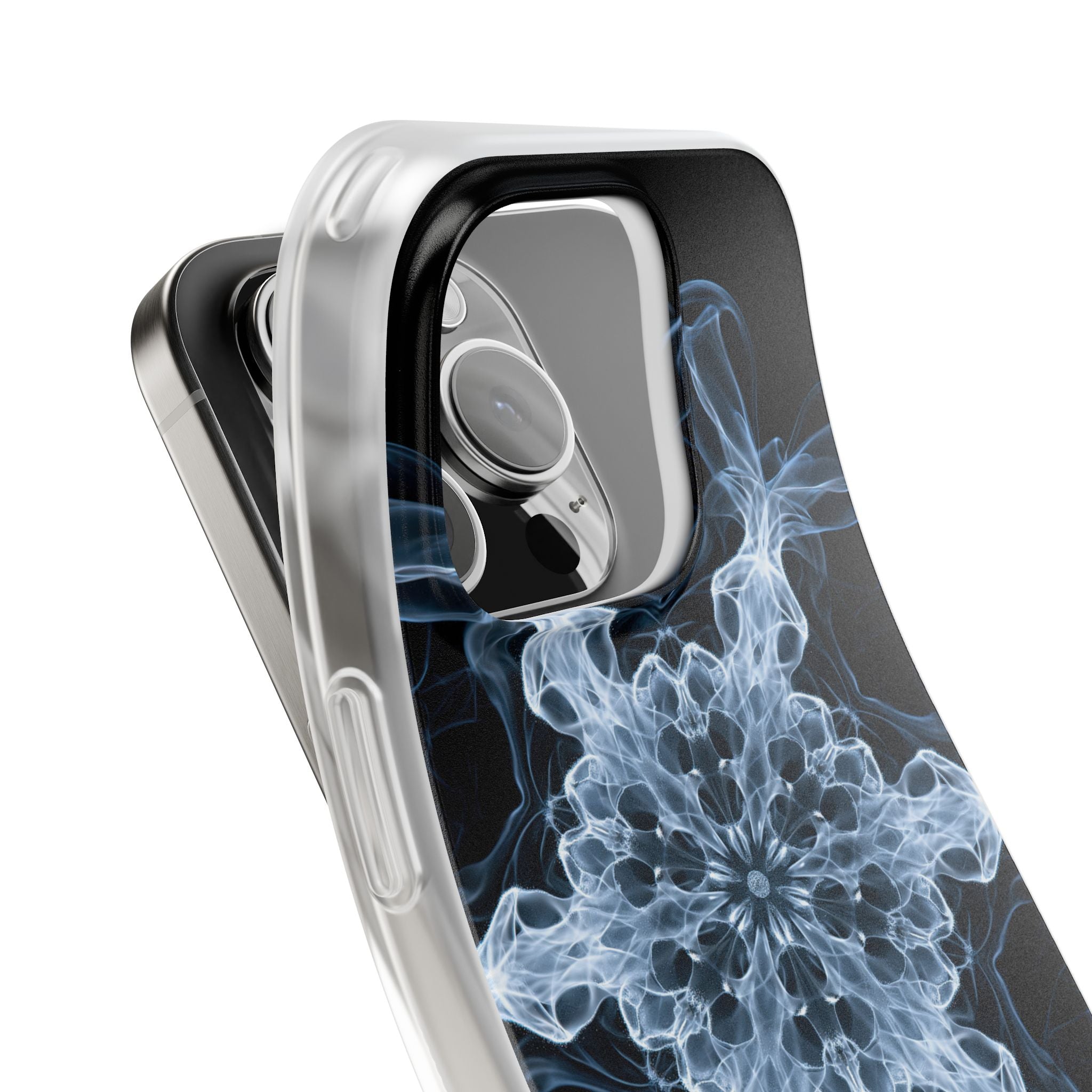 Blue Lite Phone Case for iPhone - Glacial Smoke Crown