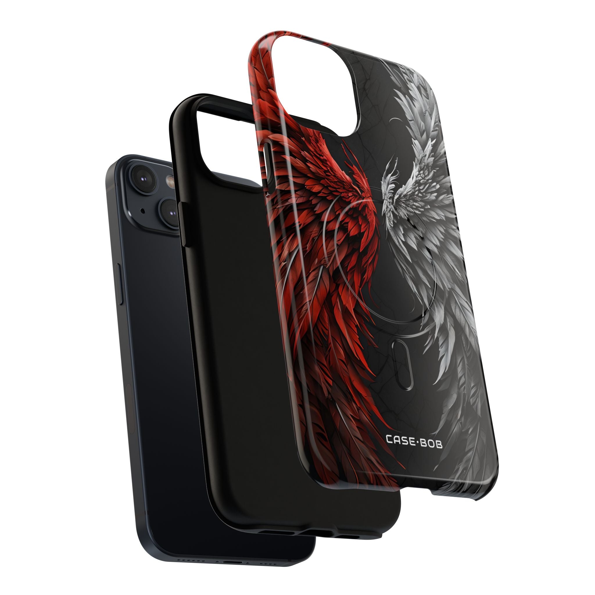 Crimson White Wings iPhone 14 Plus Case - Tough+