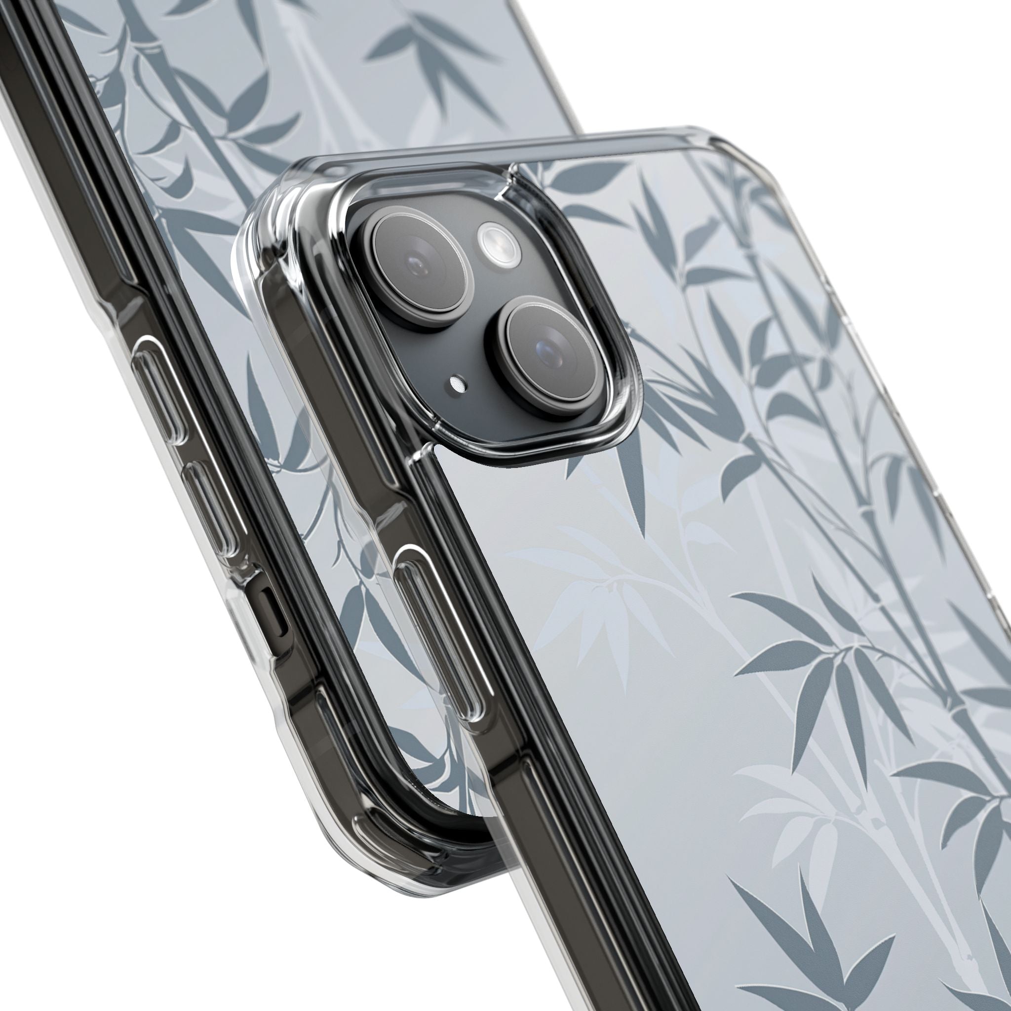 Blue Impact MagSafe Phone Case for iPhone - Slate Bamboo Shadow