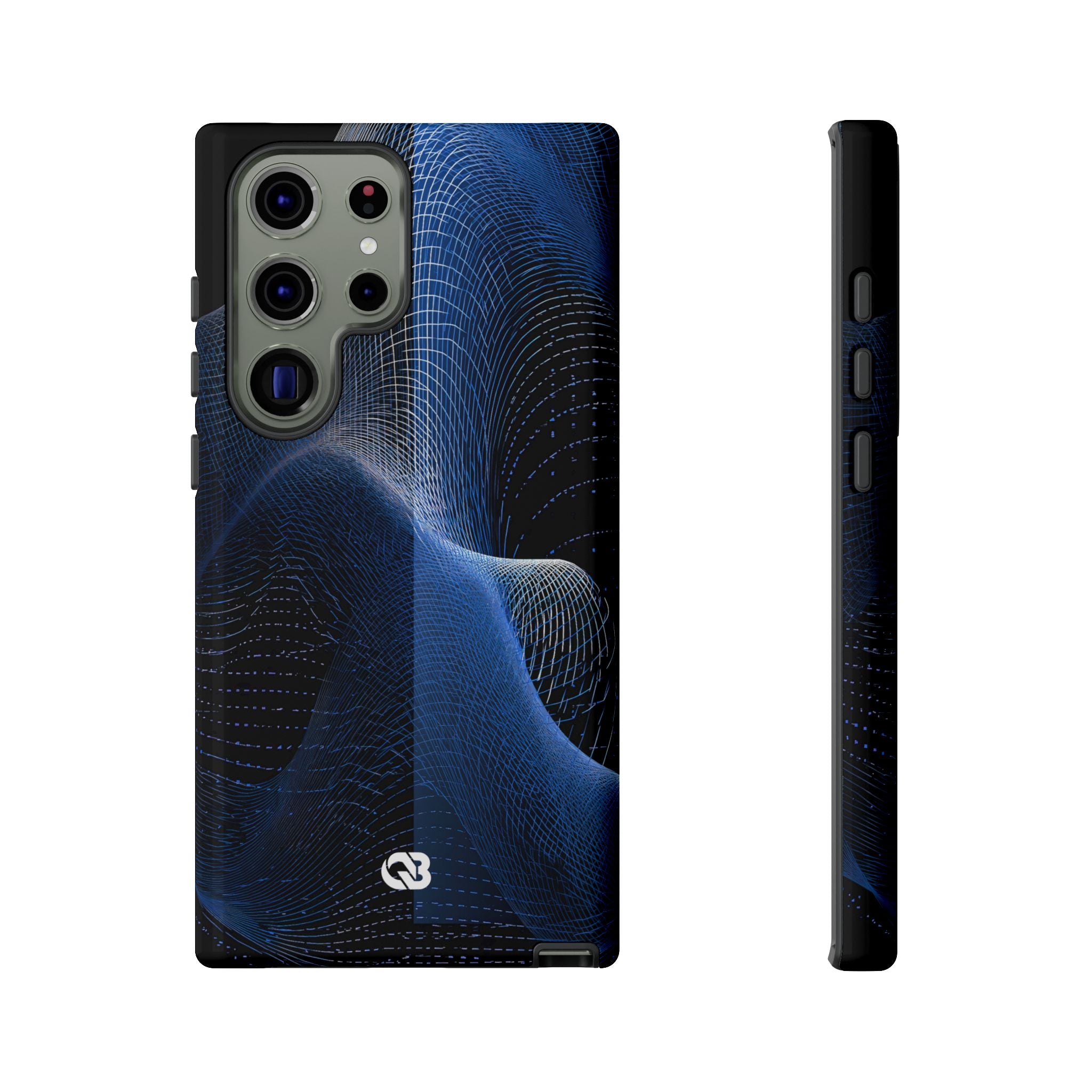 Blue Tough Phone Case for Samsung - Electric Blue Flux