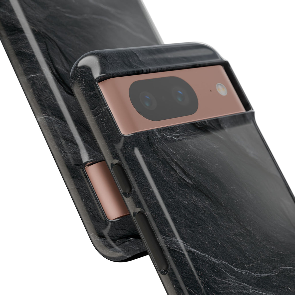 Black Tough Phone Case for Google Pixel - Midnight Slate Ridge