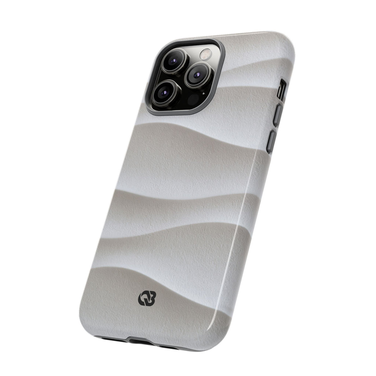 Sculpted Dune Relief · Tough Phone Case for iPhone · White