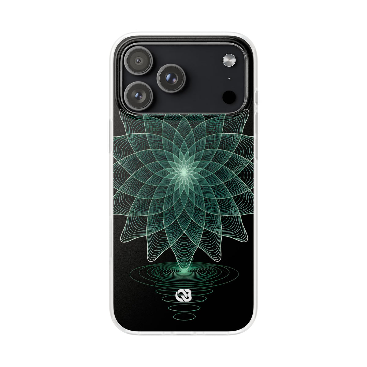 Verdant Harmonic Bloom · Lite Phone Case for iPhone · Black