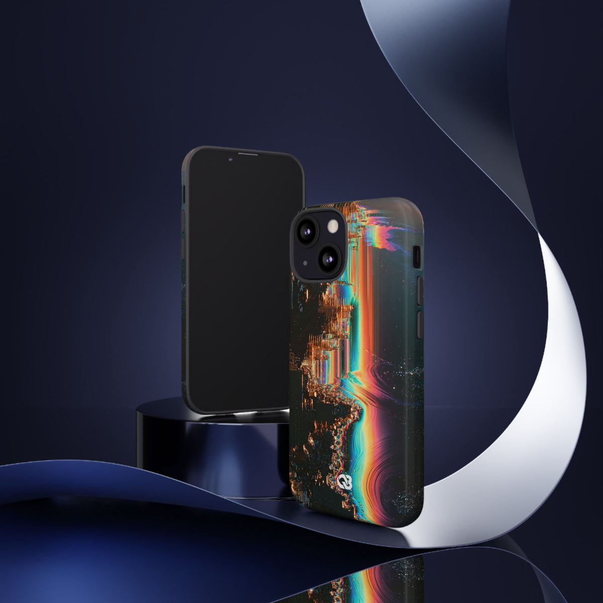 Prismatic Circuit · Tough Phone Case for iPhone · Black
