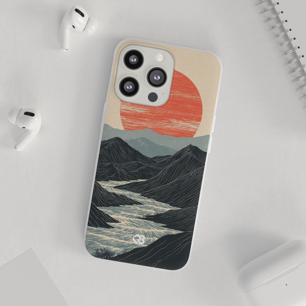 Crimson Ridge Horizon · Lite Phone Case for iPhone · Black