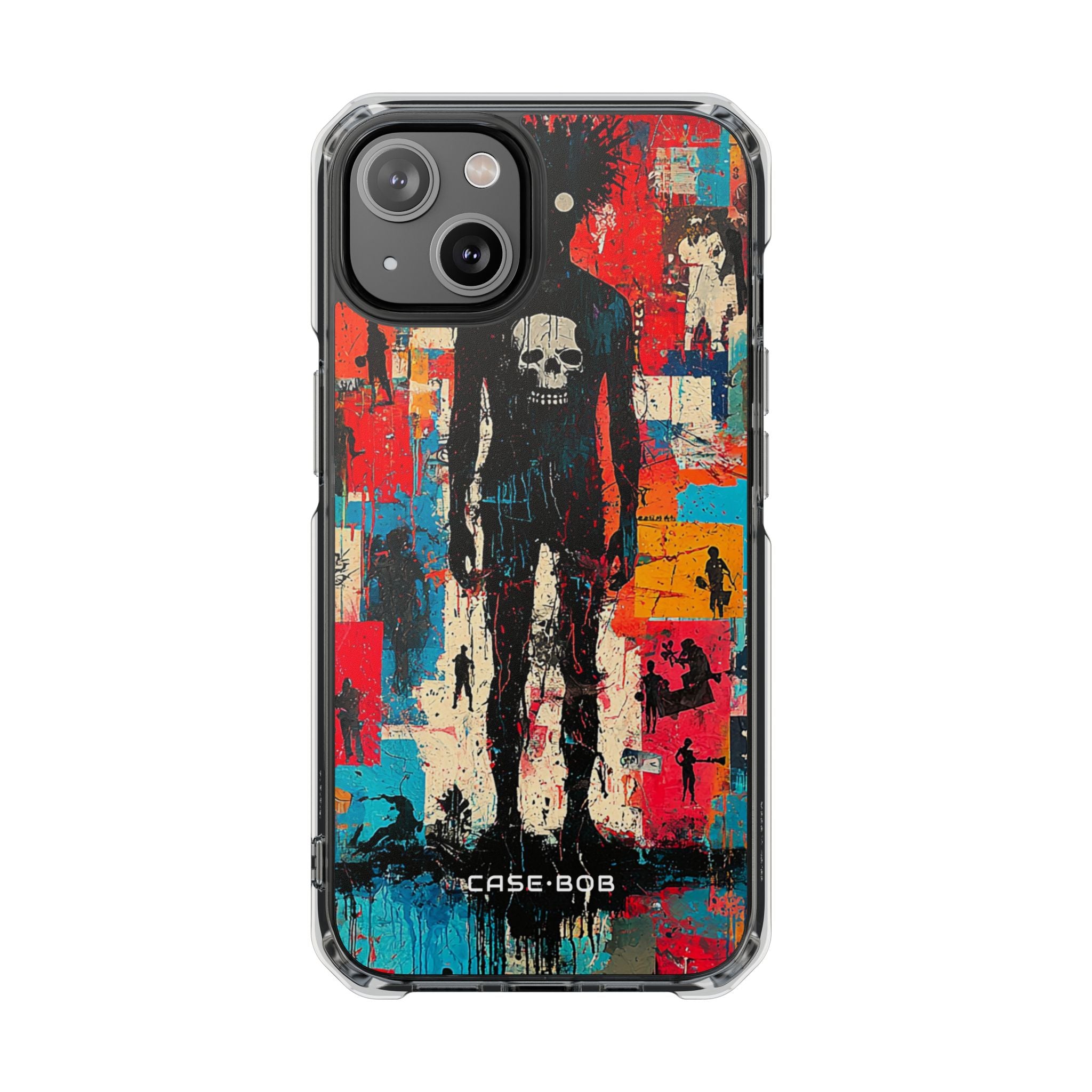 Spiky Skull Silhouette iPhone 14 Case - Impact