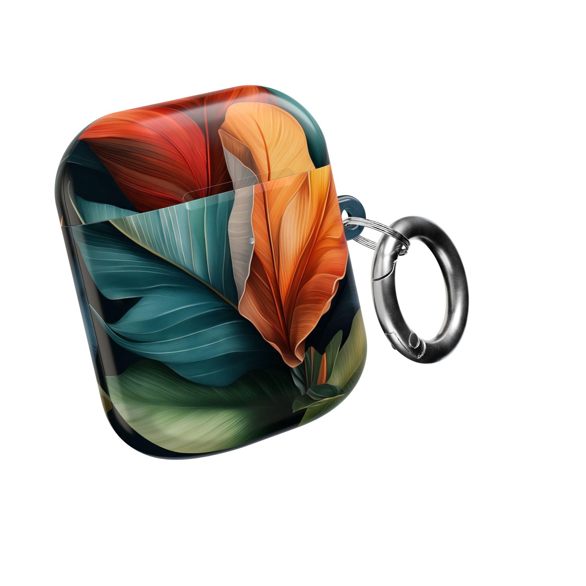 Tropical Ember Leaves - AirPods Case