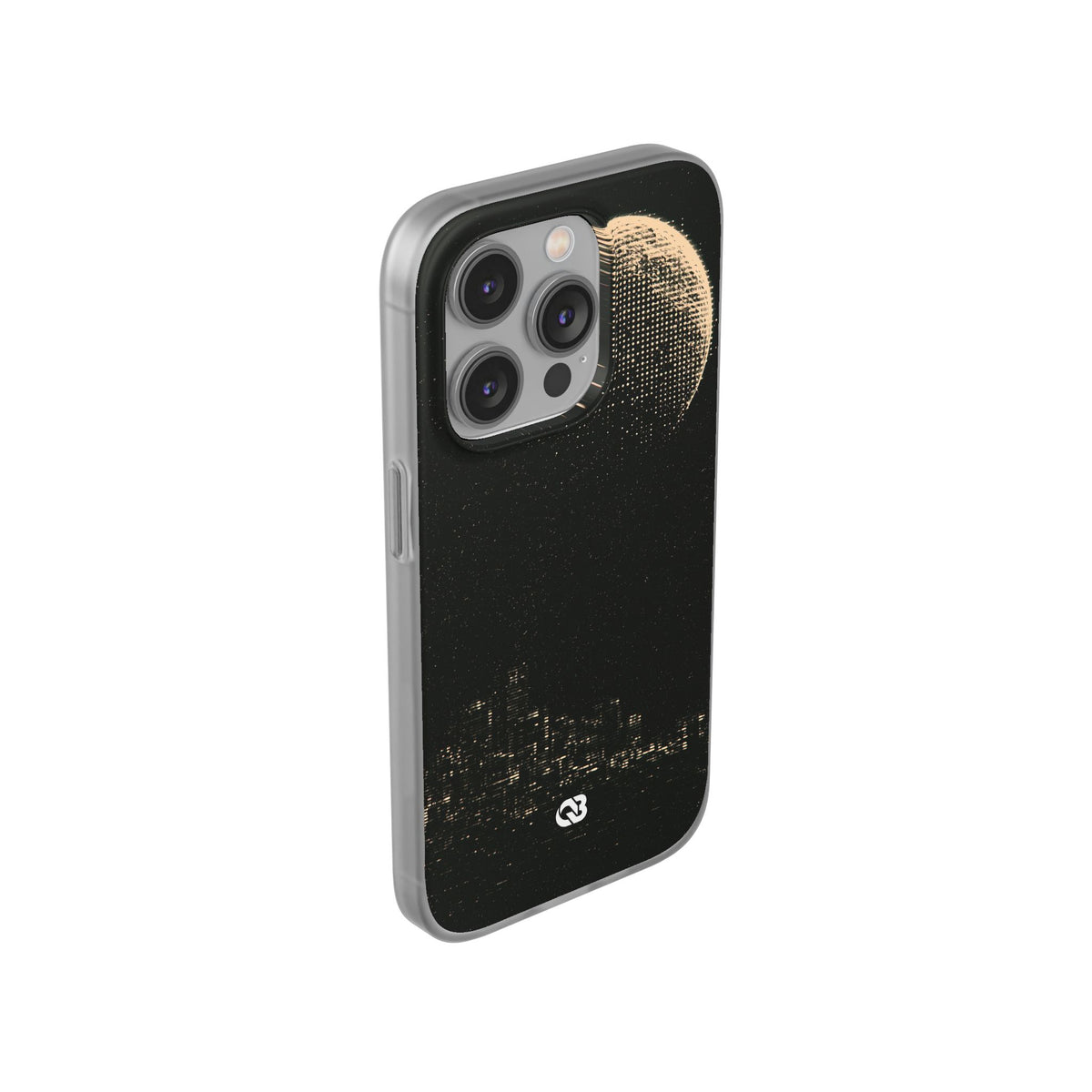 Lunar Metropolis Nocturne · Lite Phone Case for iPhone · Black