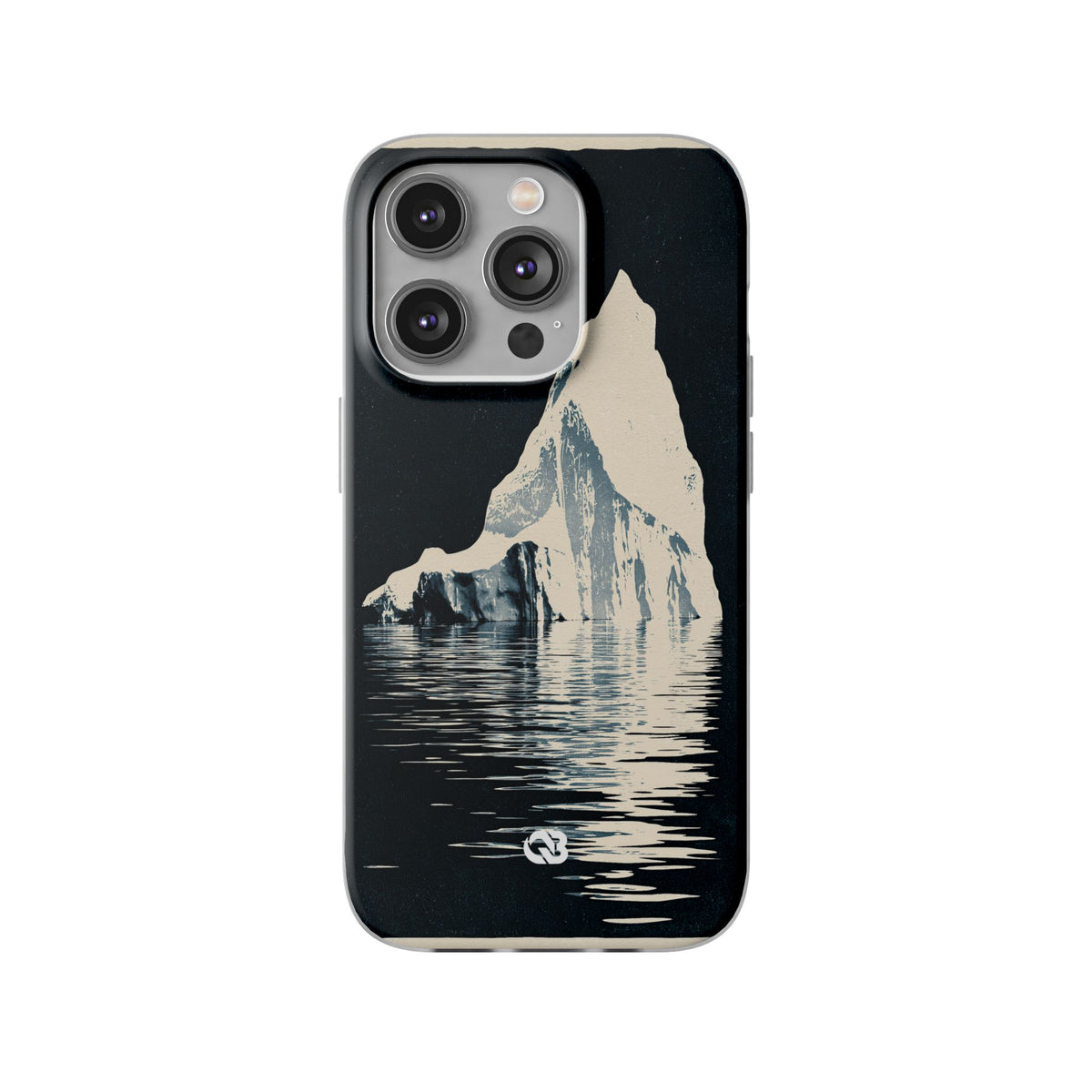 Blue Lite Phone Case for iPhone - Frozen Navy Monolith