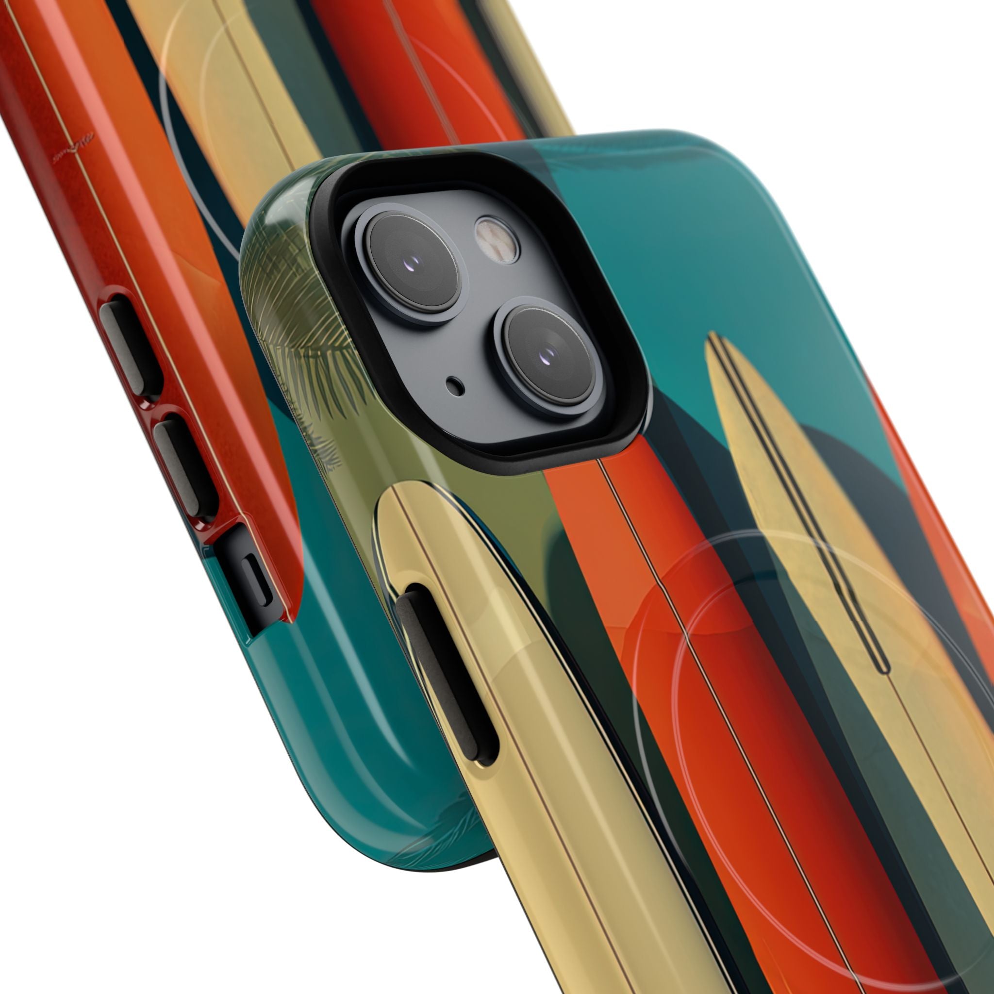 Teal Coast Lineup · Tough+ Coque de téléphone pour iPhone · MagSafe