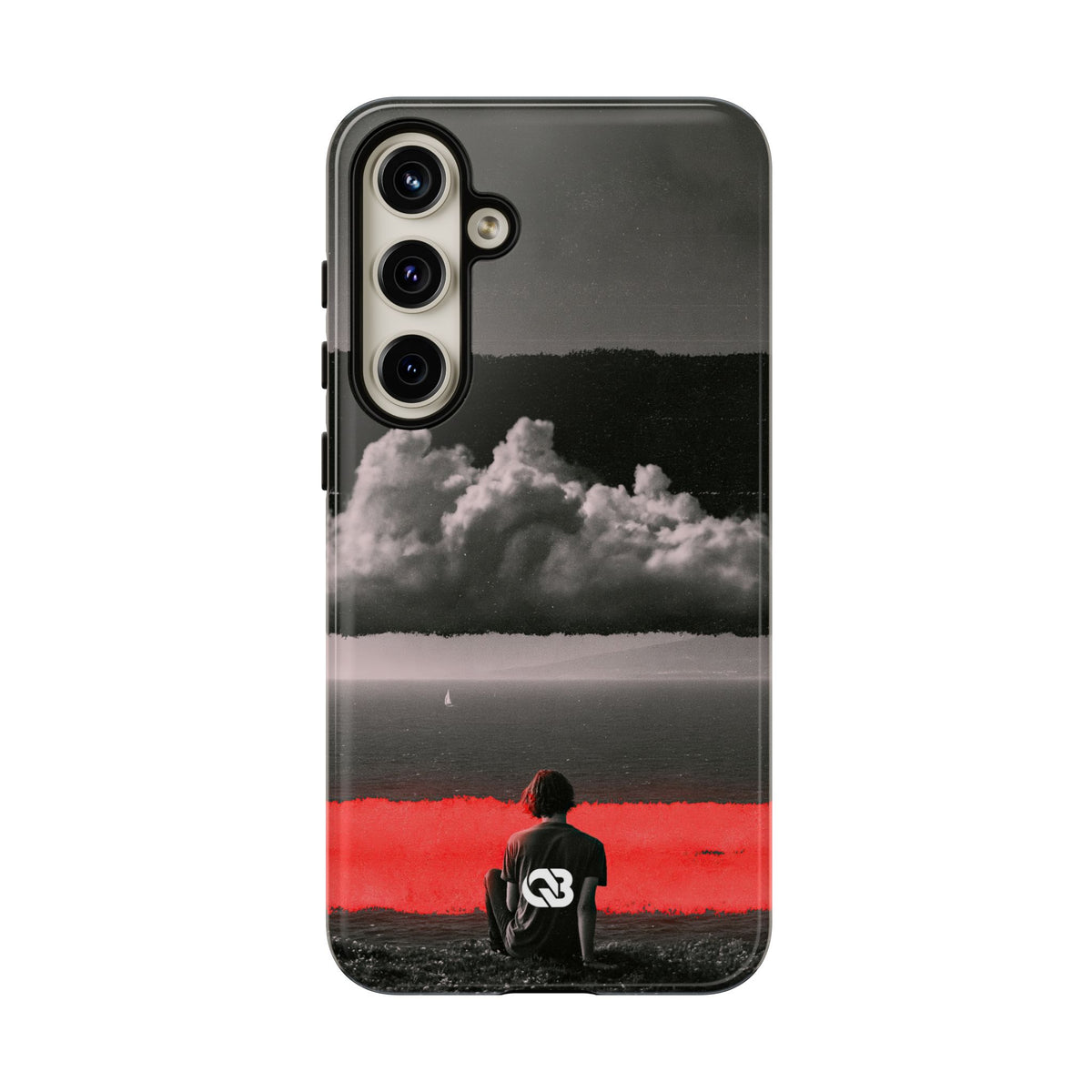 Crimson Horizon · Tough Phone Case for Samsung · Black