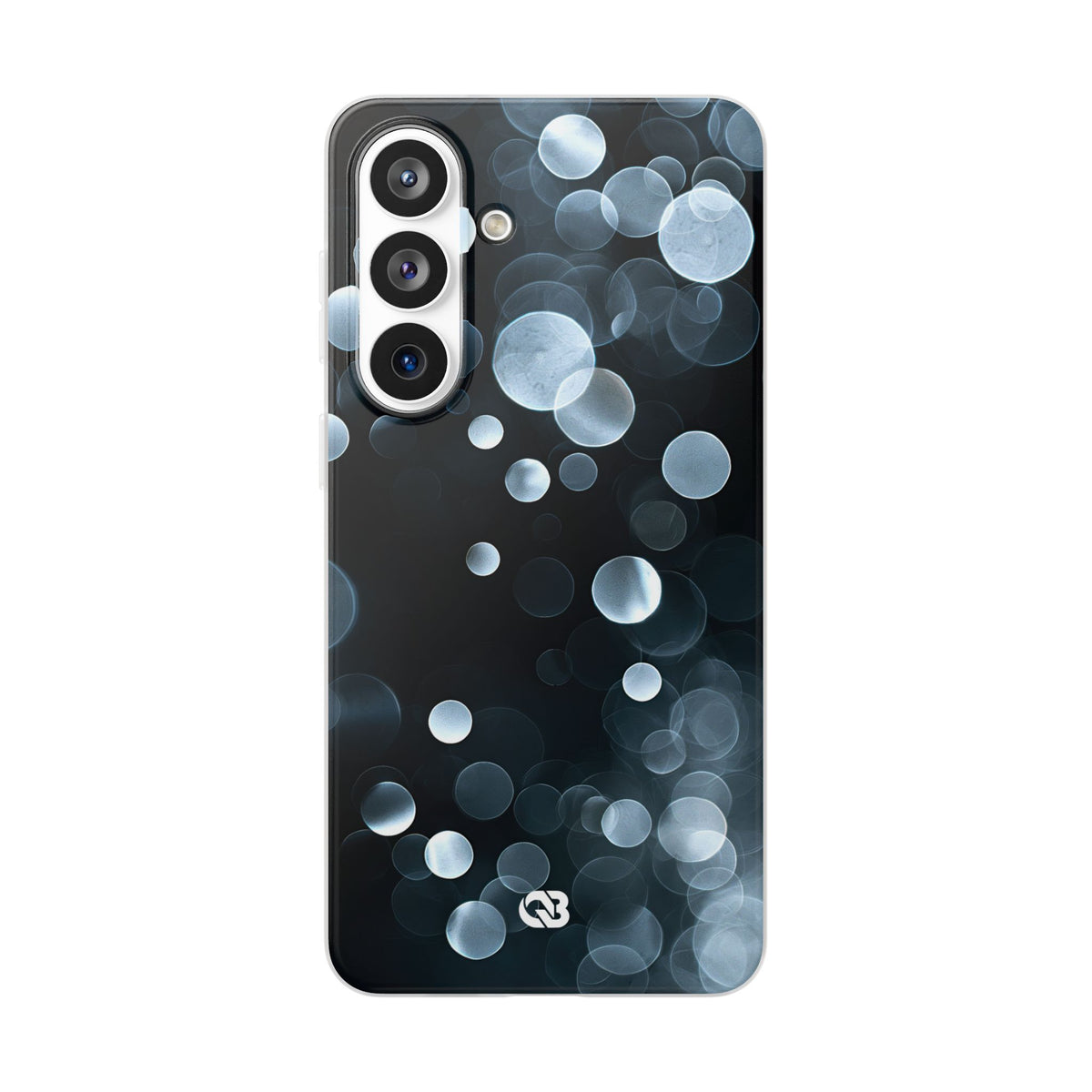 Black Lite Phone Case for Samsung - Silver Orbit Glow