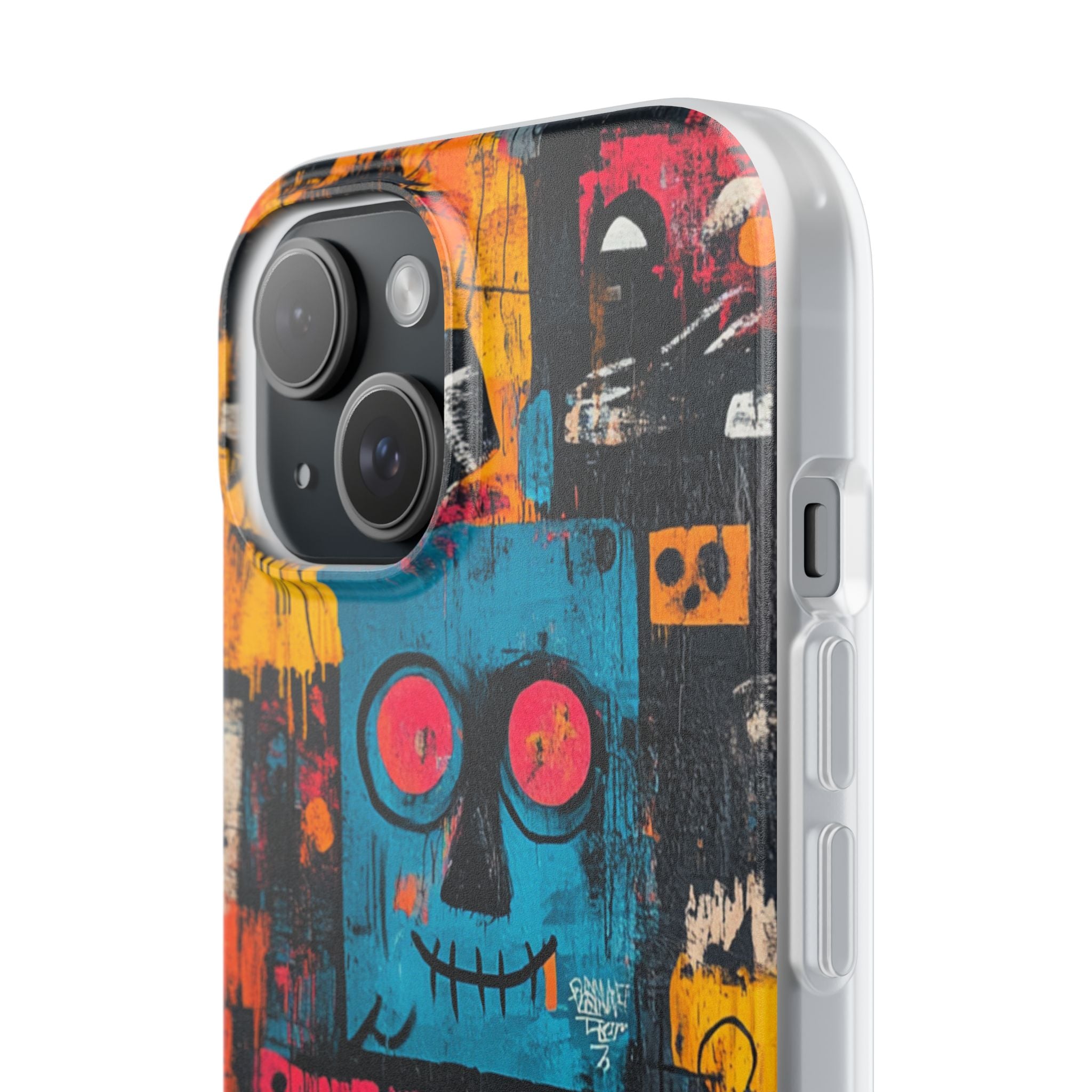 Blue Stitch Smile iPhone 15 Case - Soft