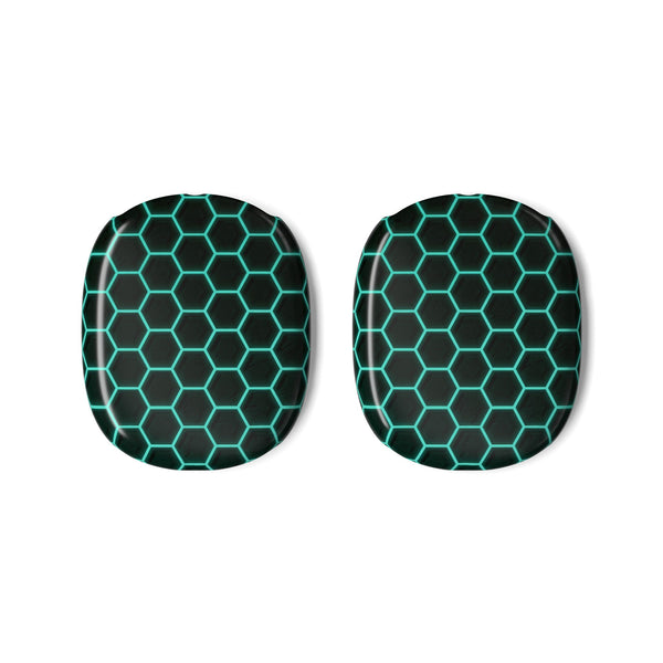 Neon Hex Spectrum · Hard Case for AirPods Max · Teal