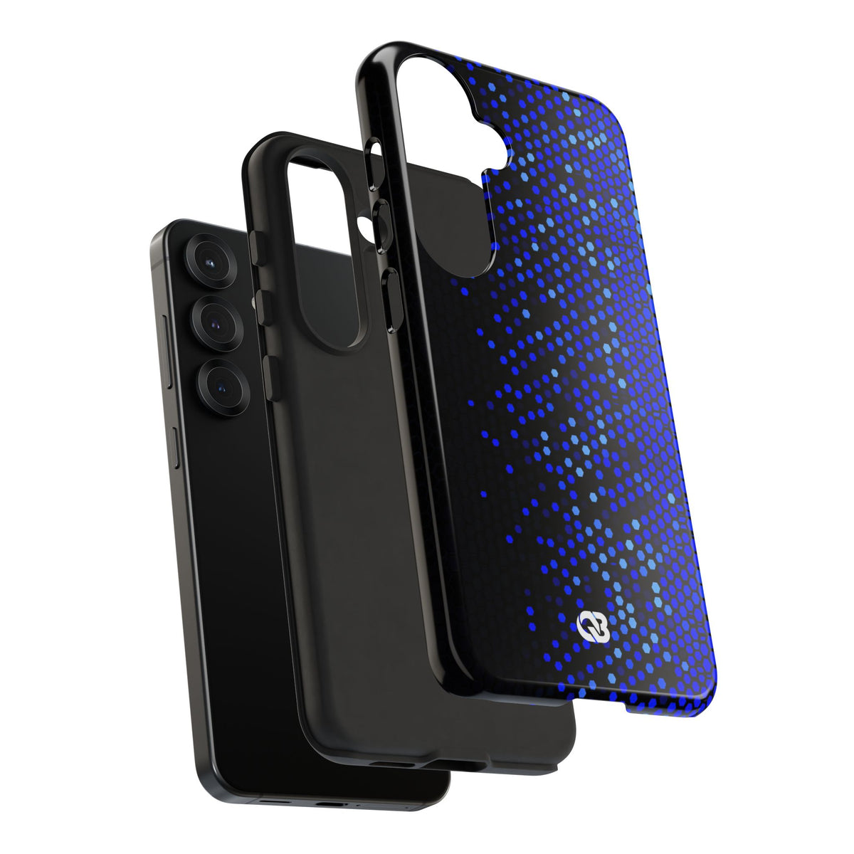 Cobalt Hex Dispersion · Tough Phone Case for Samsung · Blue
