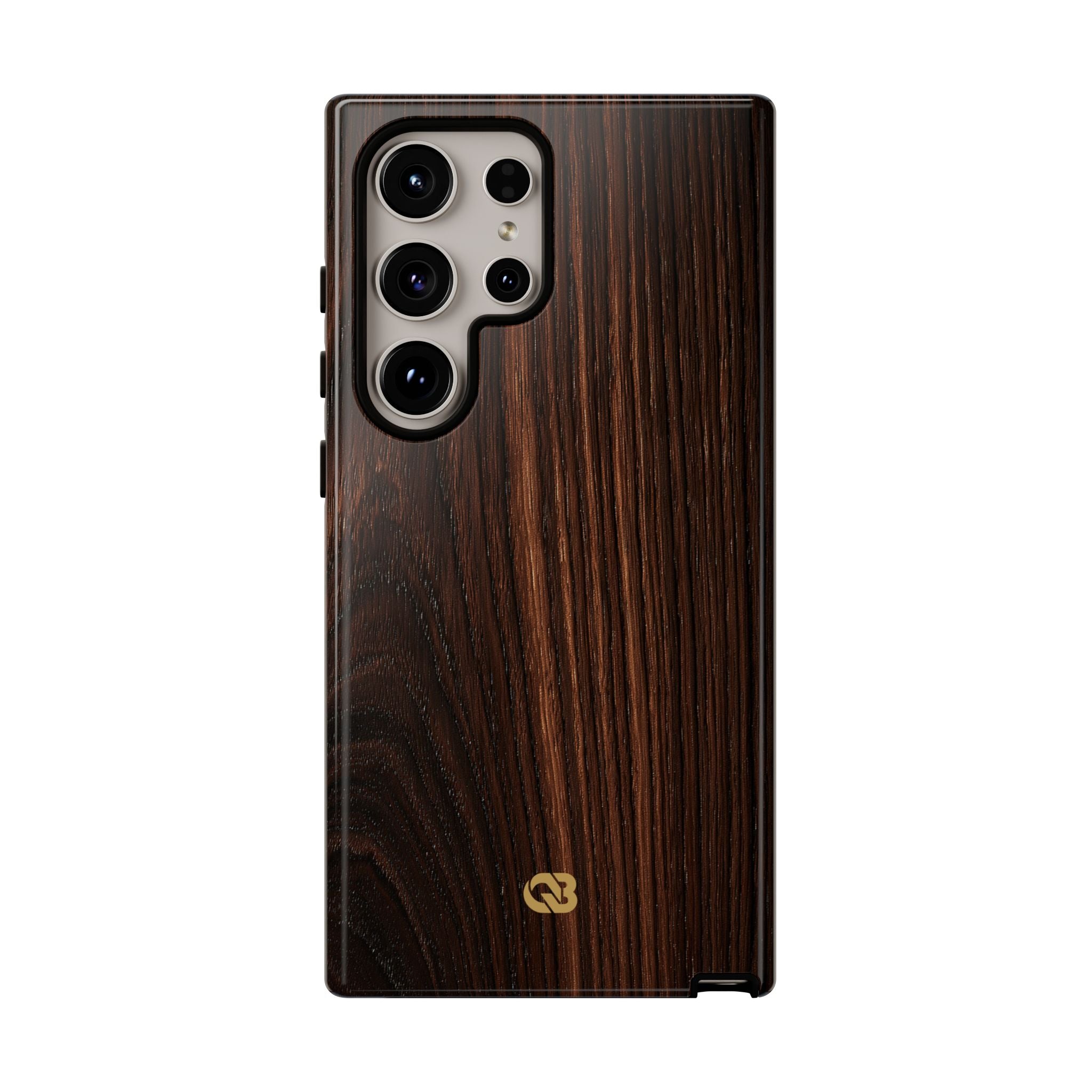 Brown Tough Phone Case for Samsung - Burnished Mahogany Grain
