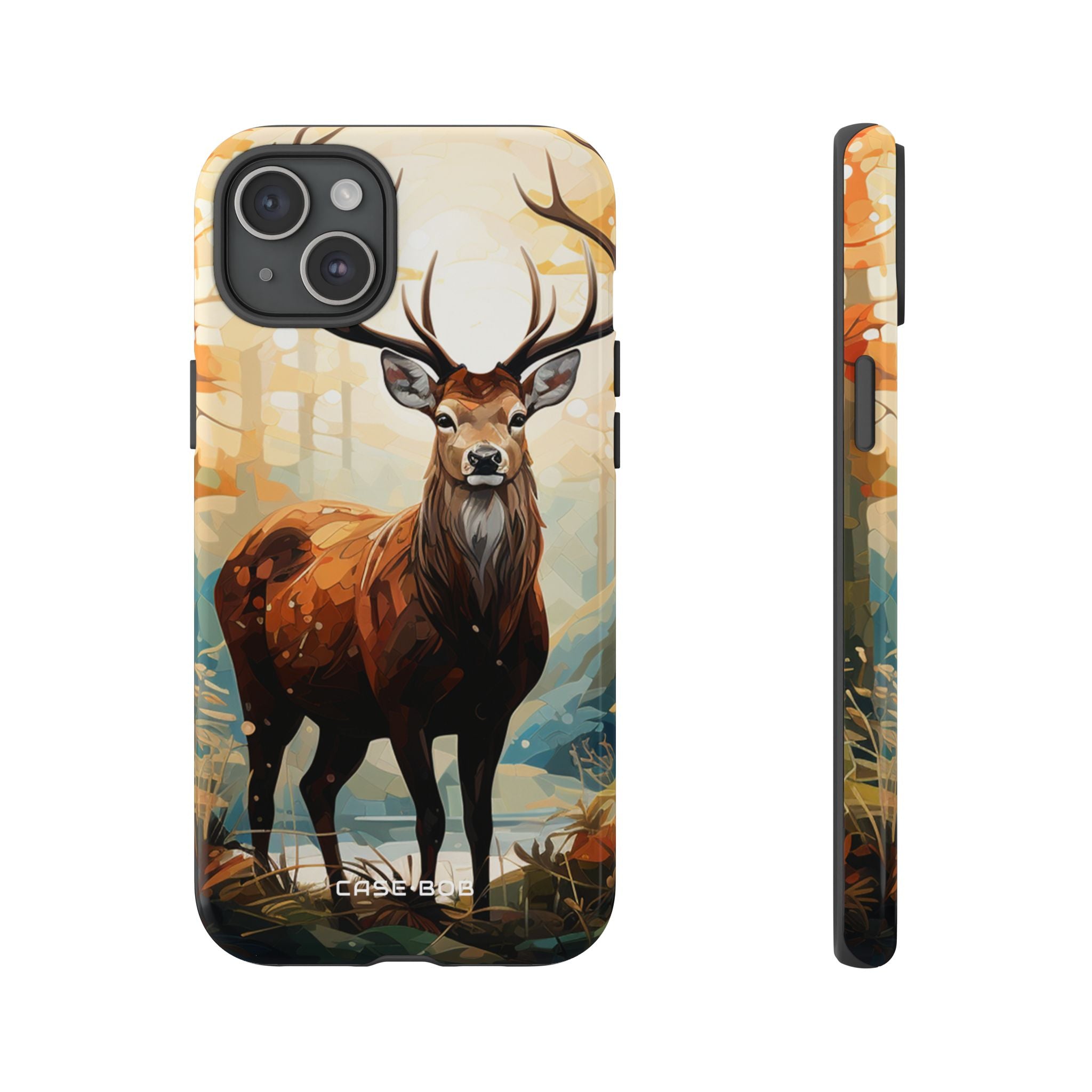 Glowing Stag iPhone 15 Plus Case - Tough - CASE•BOB