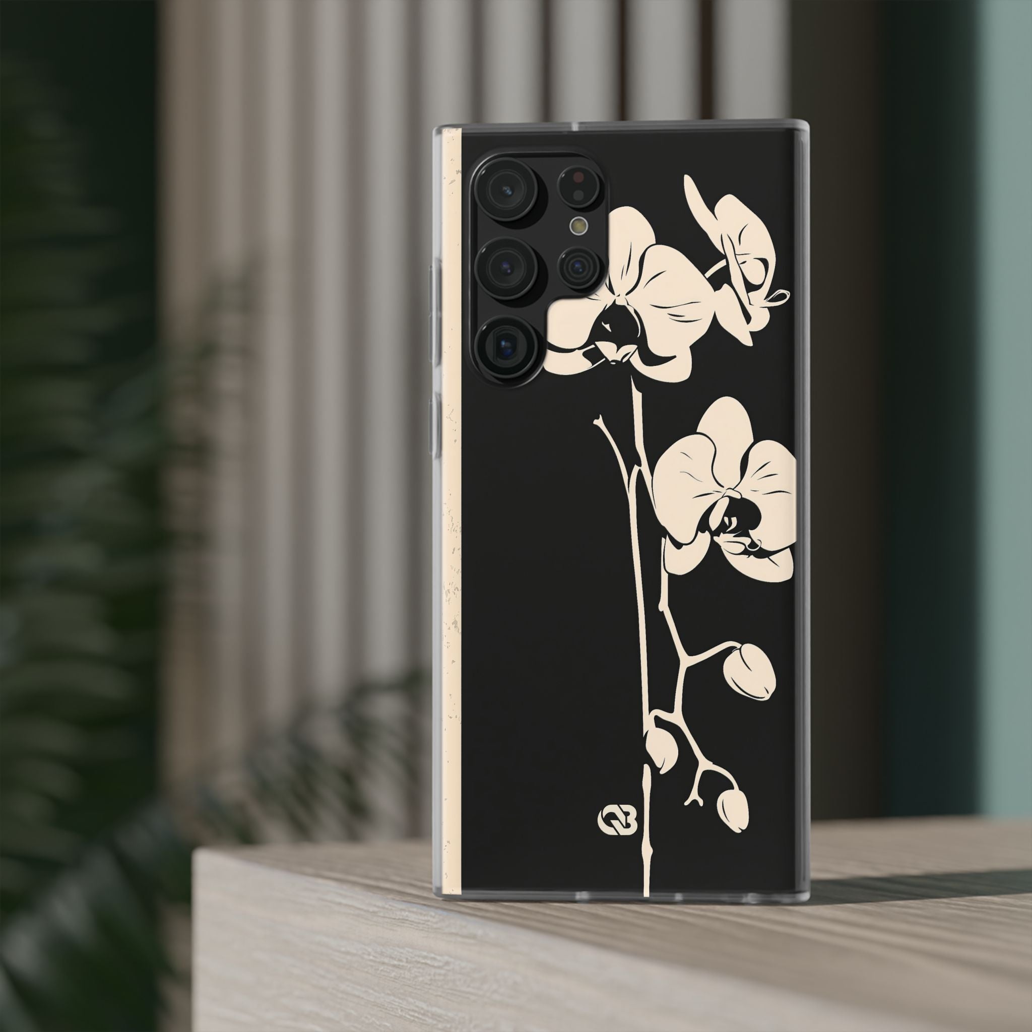 Black Lite Phone Case for Samsung - Obsidian Bone Orchid
