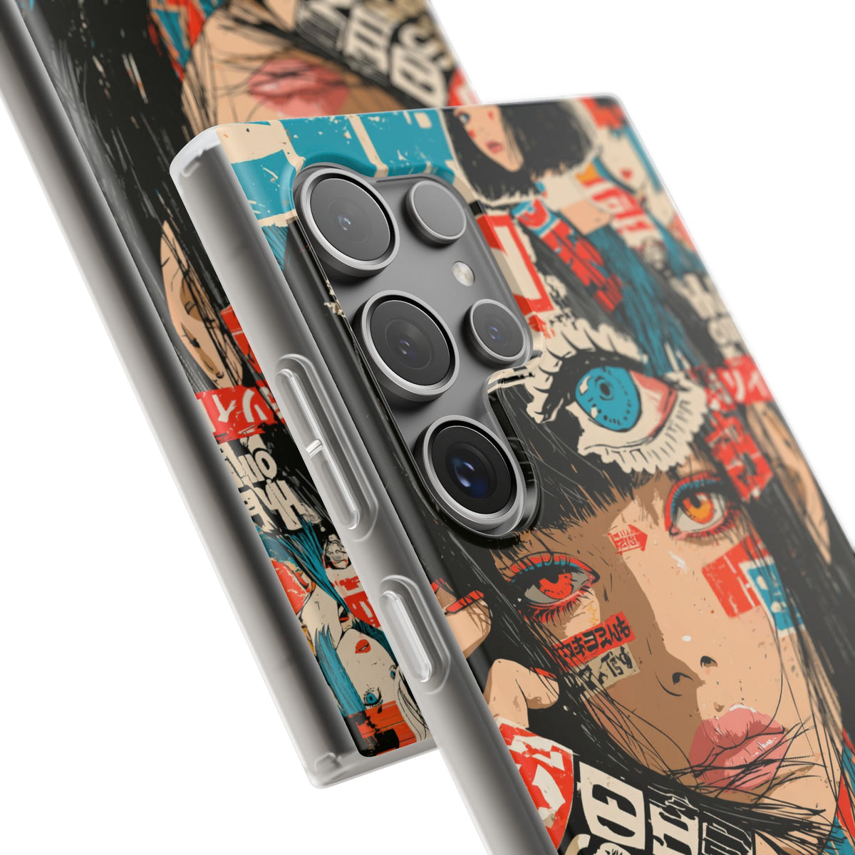 Shibuya Street Collage · Lite Phone Case for Samsung · Red