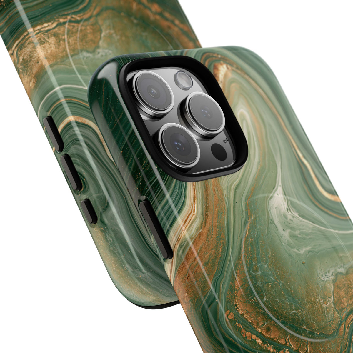 Jade Suminagashi · Tough 2.0 Magnetic Phone Case for iPhone · Green