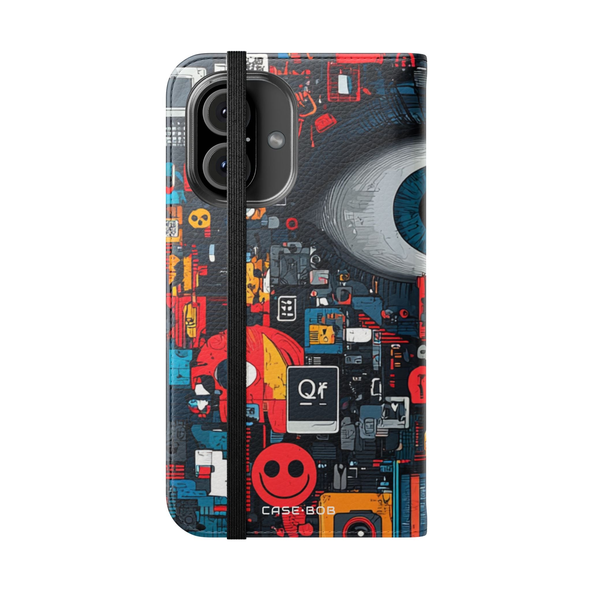 Blue Gaze Mosaic - iPhone 16 Case - Wallet