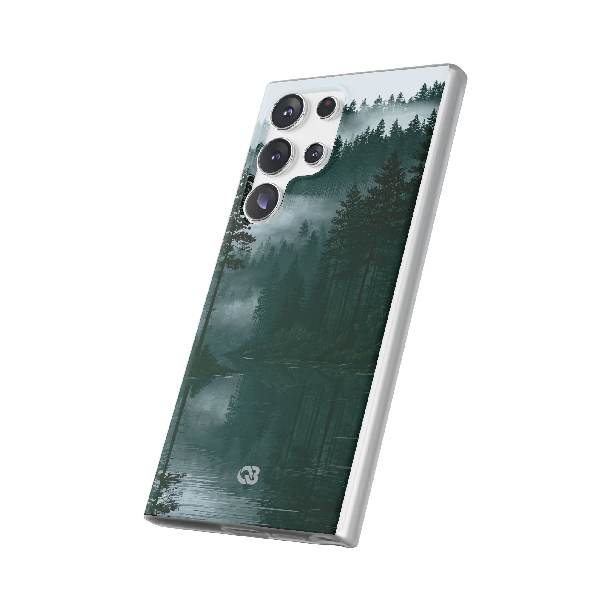 Green Lite Phone Case for Samsung - Misty Evergreen Mirror