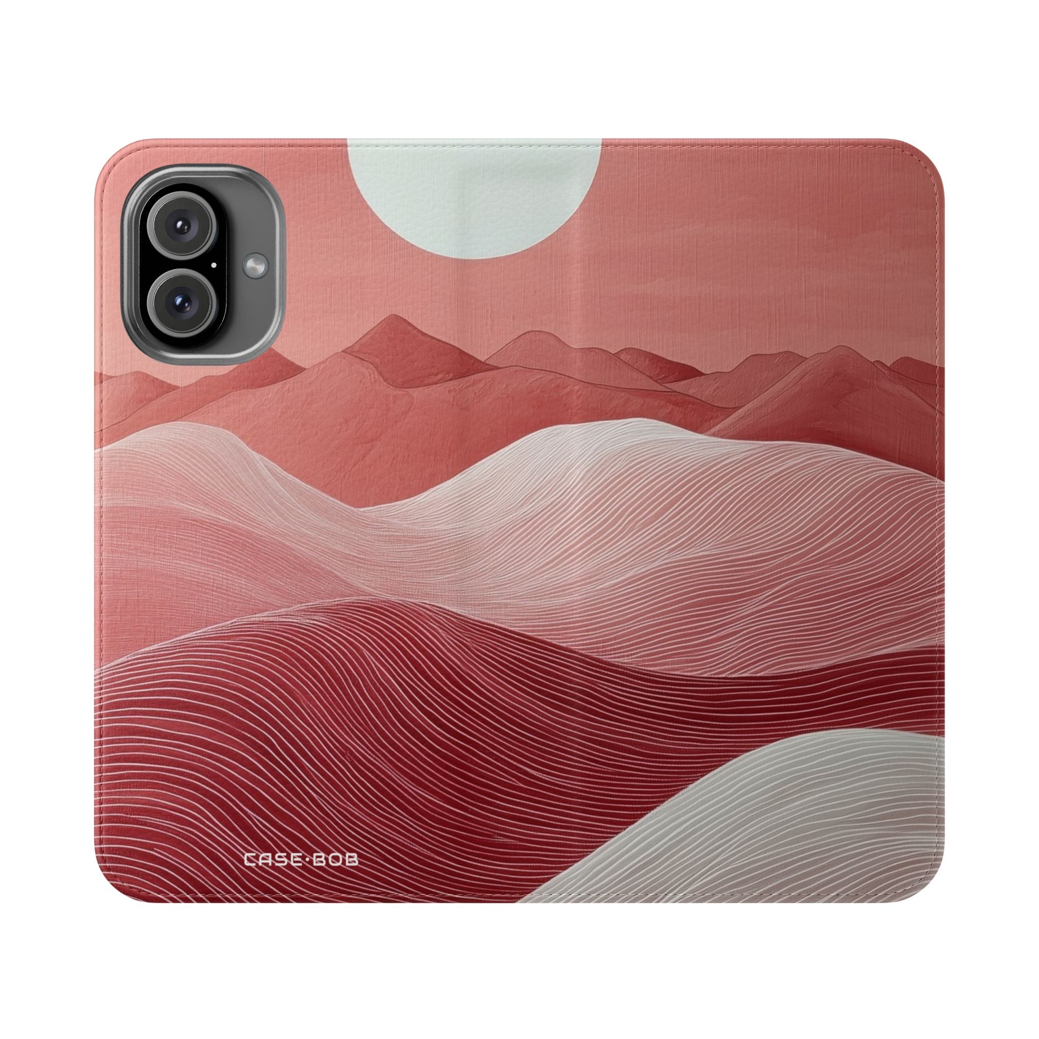 White Orb Dunes - iPhone 16 Plus Case - Wallet