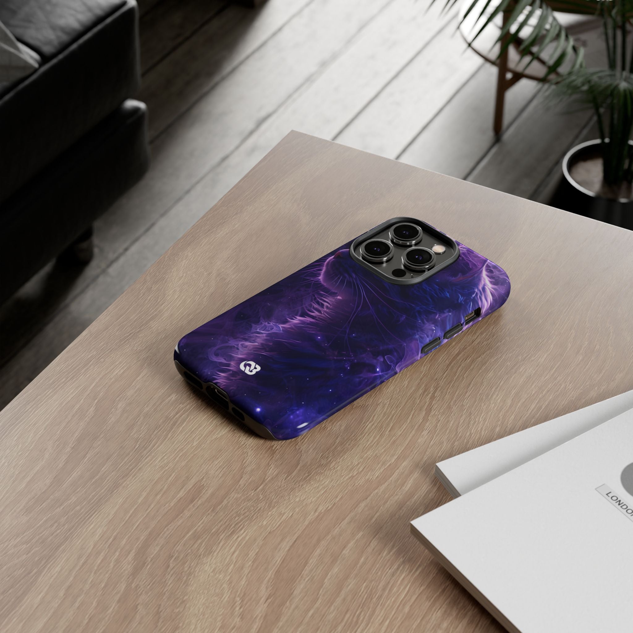 Purple Void Feline · Tough Custodia per iPhone