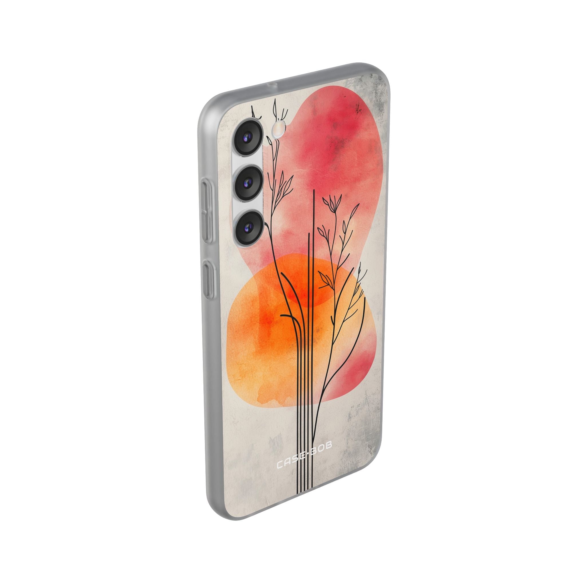 Curved Stem Sunset Samsung S23 Plus Case - Soft