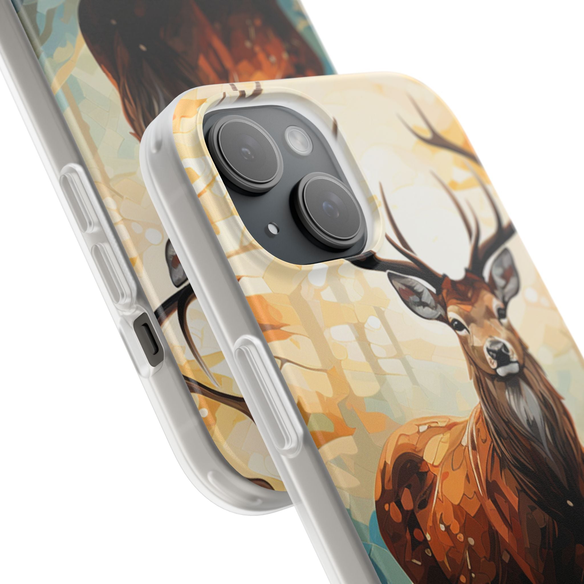 Glowing Stag iPhone 15 Case - Soft - CASE•BOB
