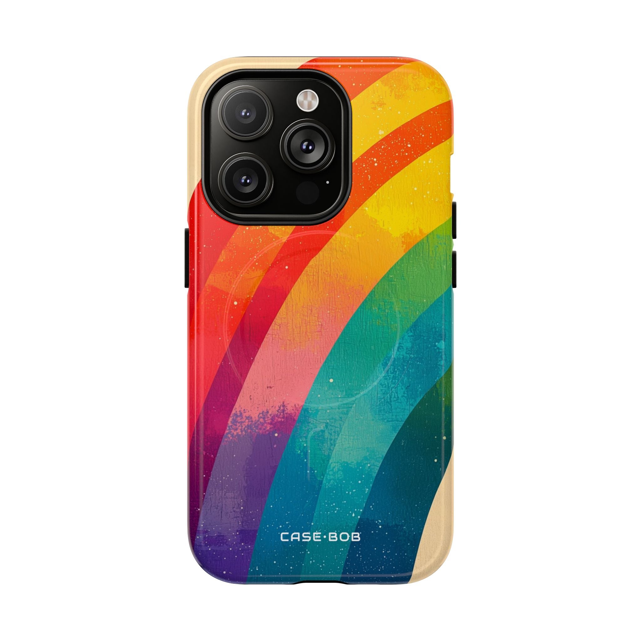 Texturiertes Rainbow Arc iPhone 14 Pro Case - Tough+