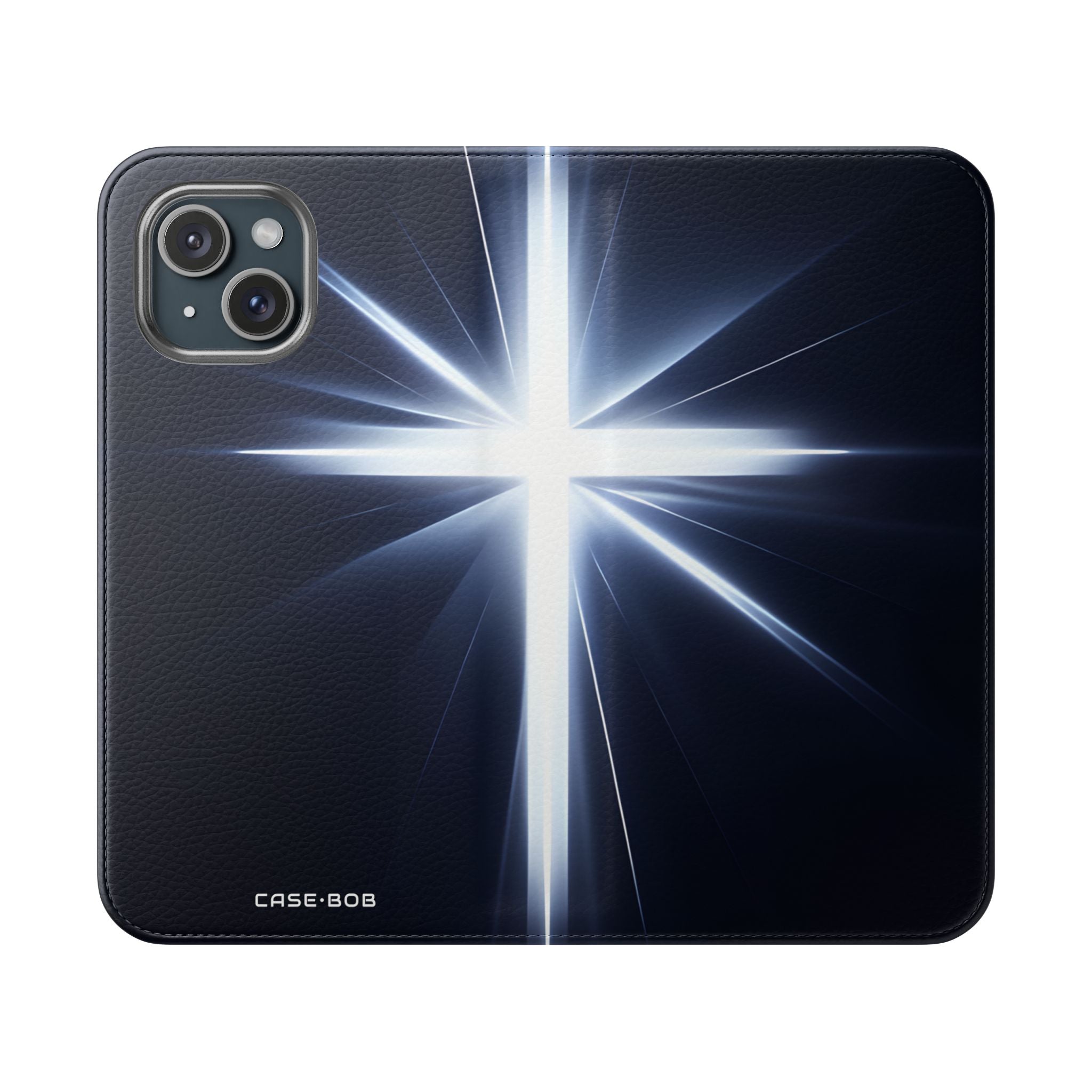 Glødende Crossburst - iPhone 15 Cover - Pung