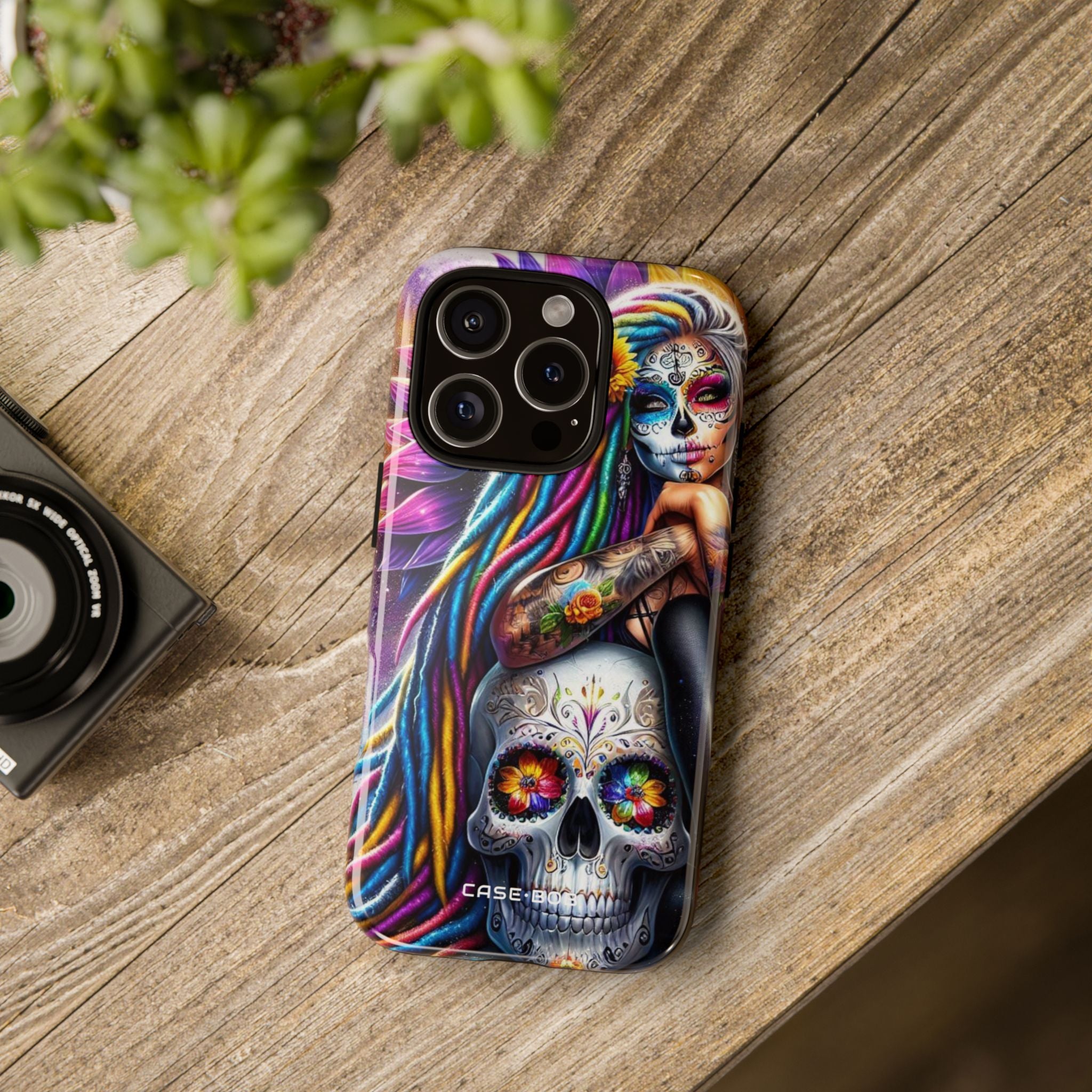 Sugar Skull Halo iPhone 16 Pro Case - Tough