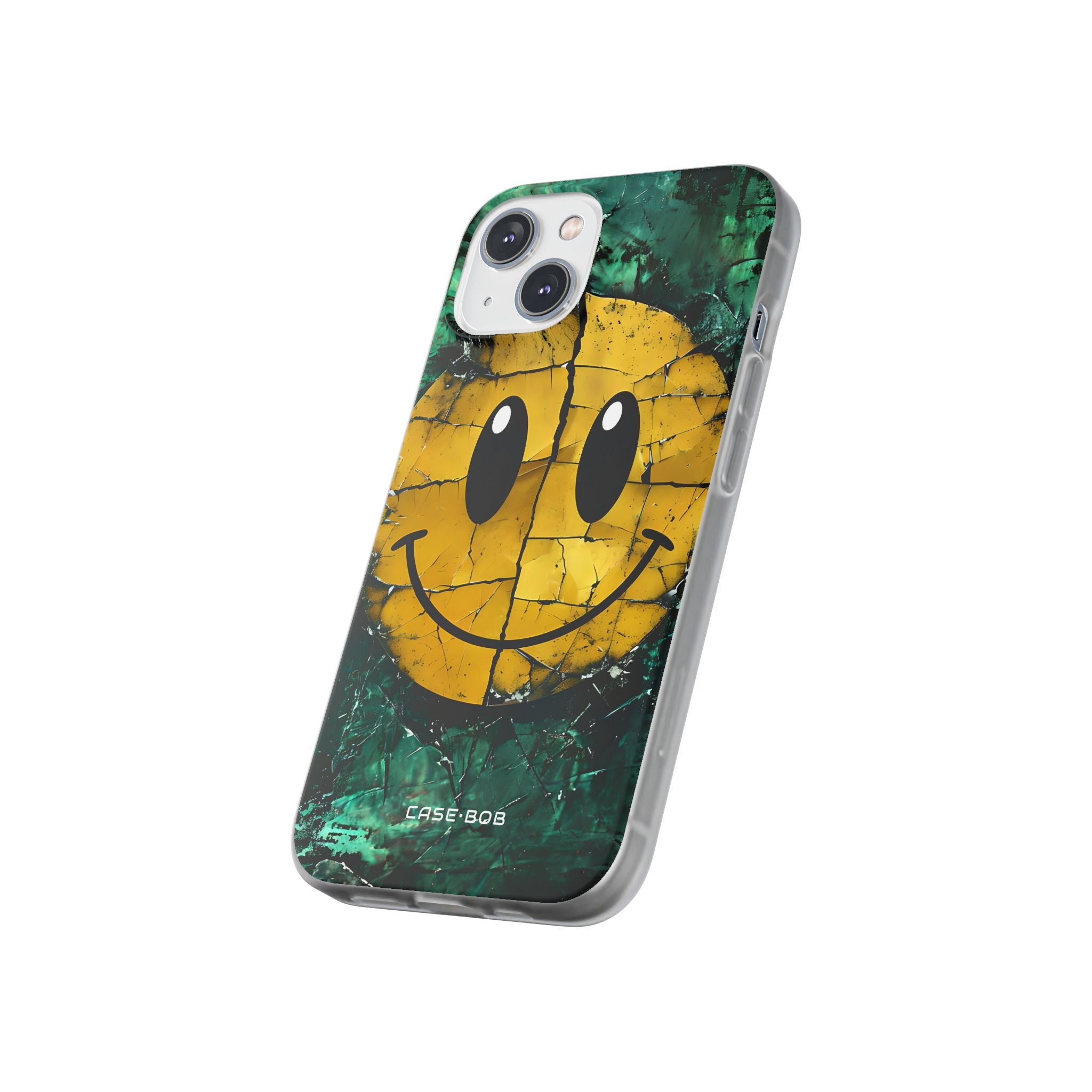 Cracked Smiley iPhone 14 Case - Soft