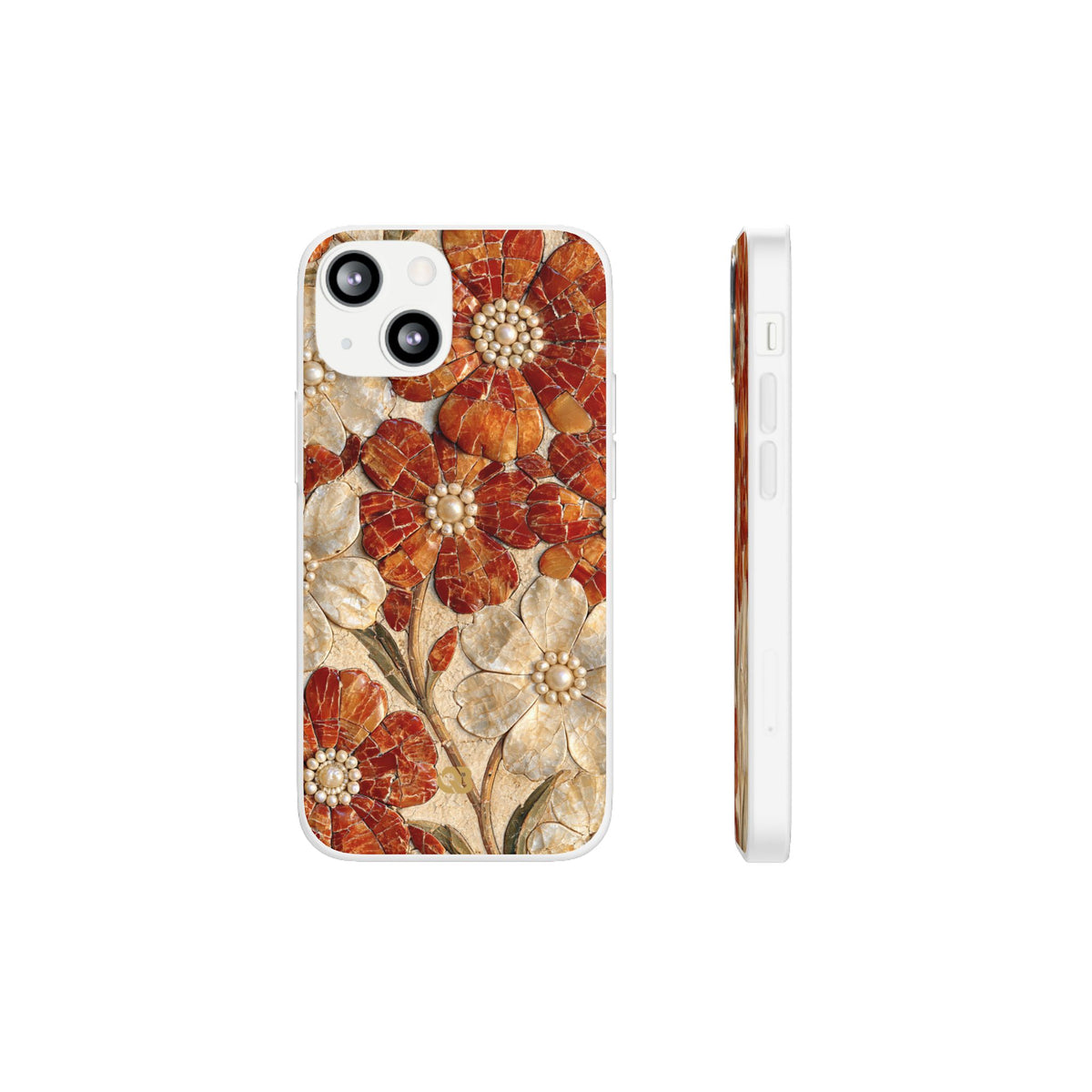 Carnelian Pearl Bloom · Lite Phone Case for iPhone · Orange