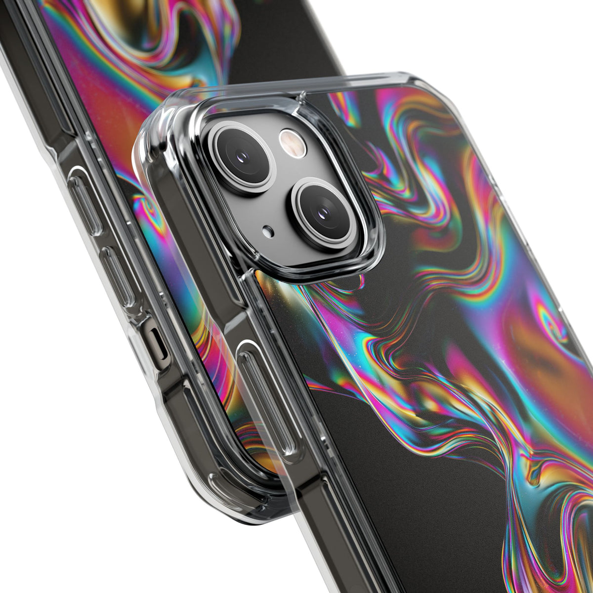 Purple Impact MagSafe Phone Case for iPhone - Liquid Neon Chrome