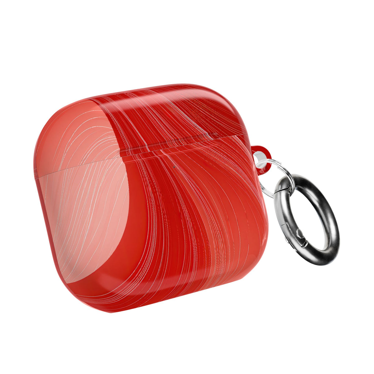 Crimson Contour · Hard Case for AirPods & AirPods Pro · Red