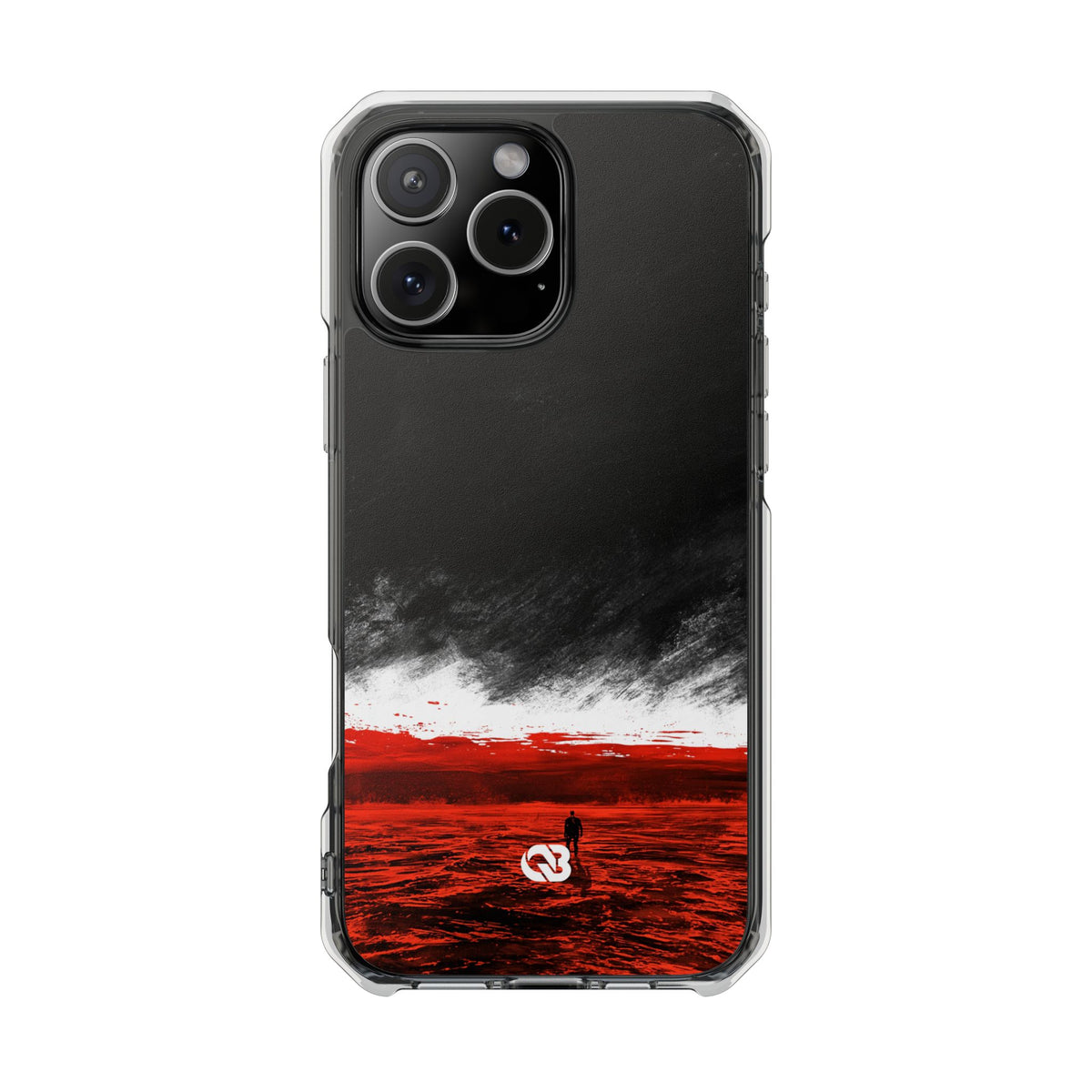 Crimson Horizon · Impact Magnetic Phone Case for iPhone · Black