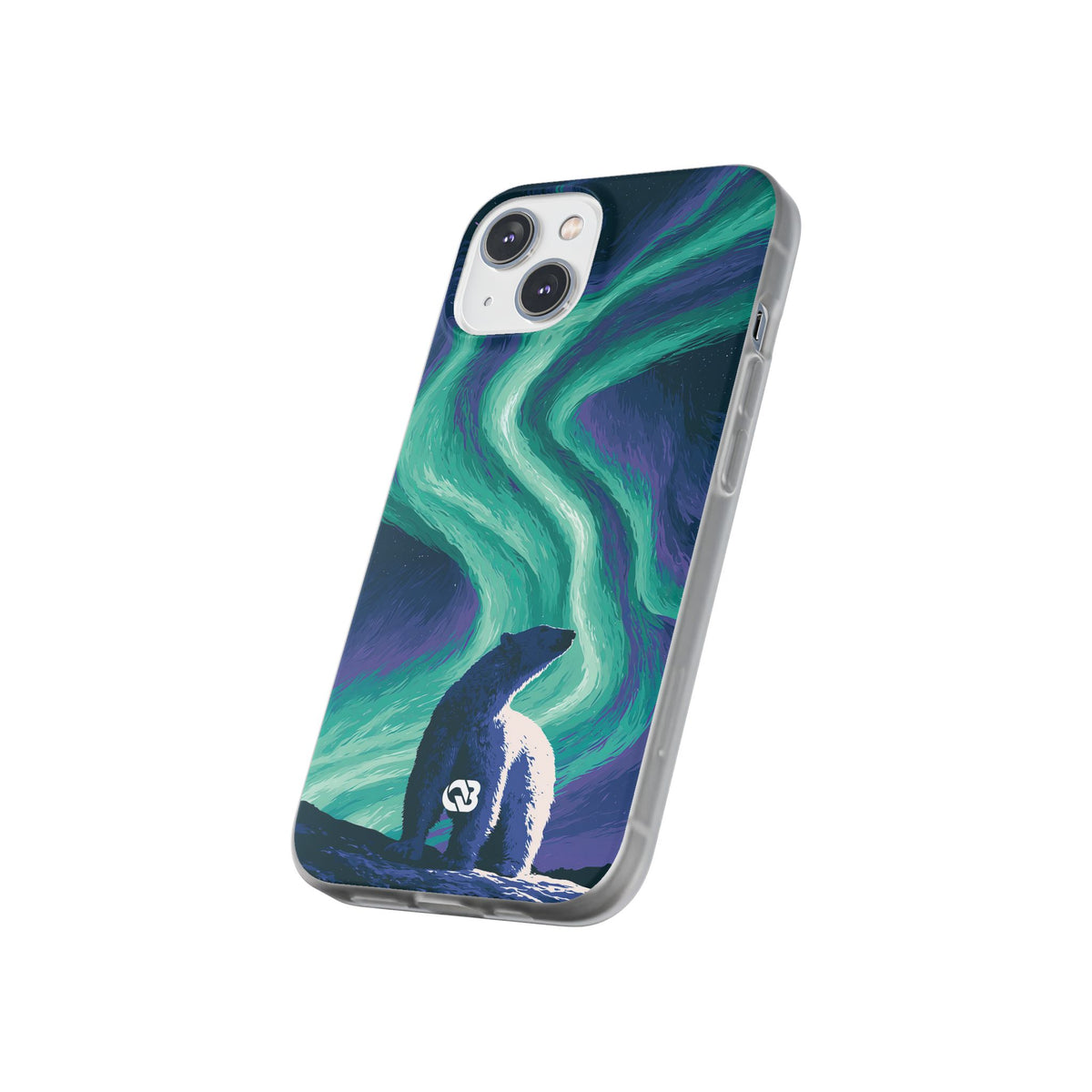Arctic Aurora Bear · Lite Phone Case for iPhone · Teal